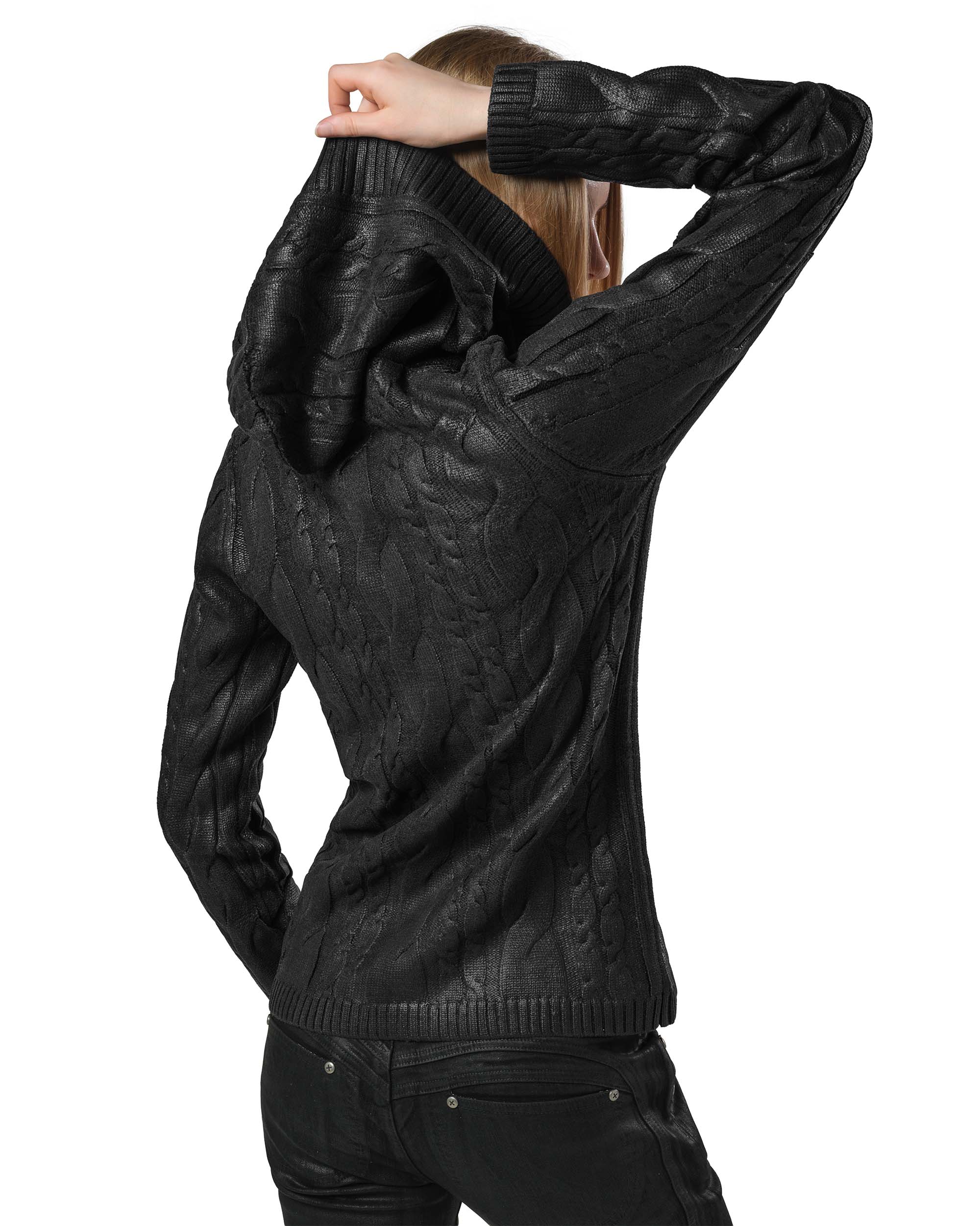 Coated Aran Knit - Image 5