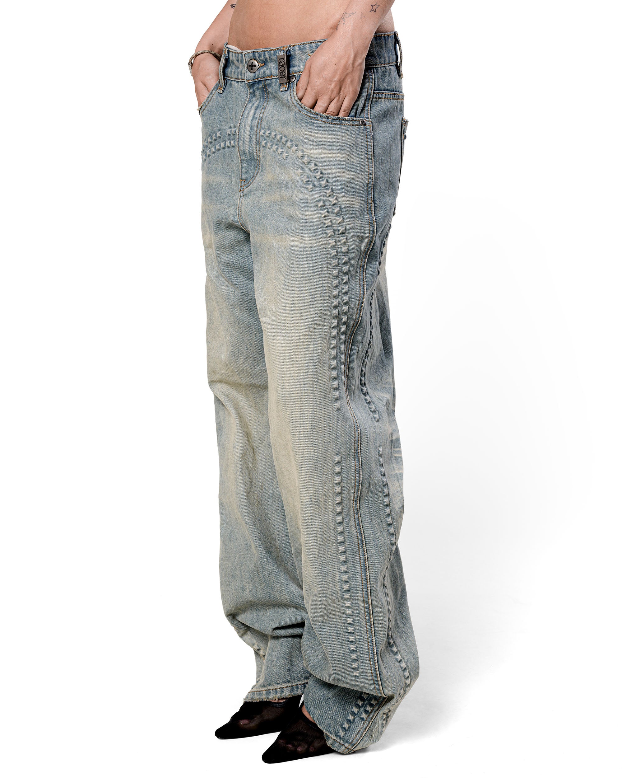 Pyramid Embossed Denim - Image 5