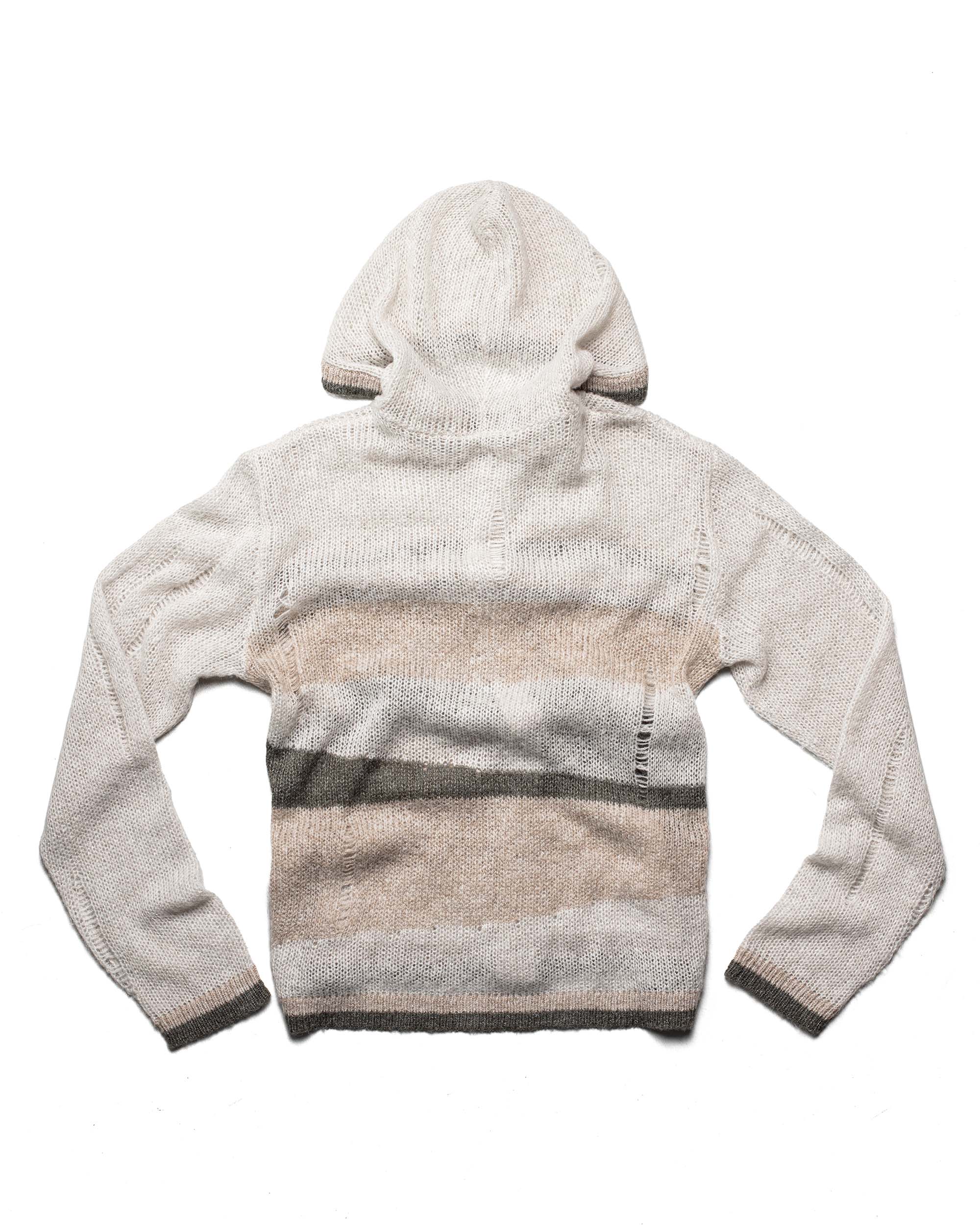 Beige Hooded Cardigan - Image 6