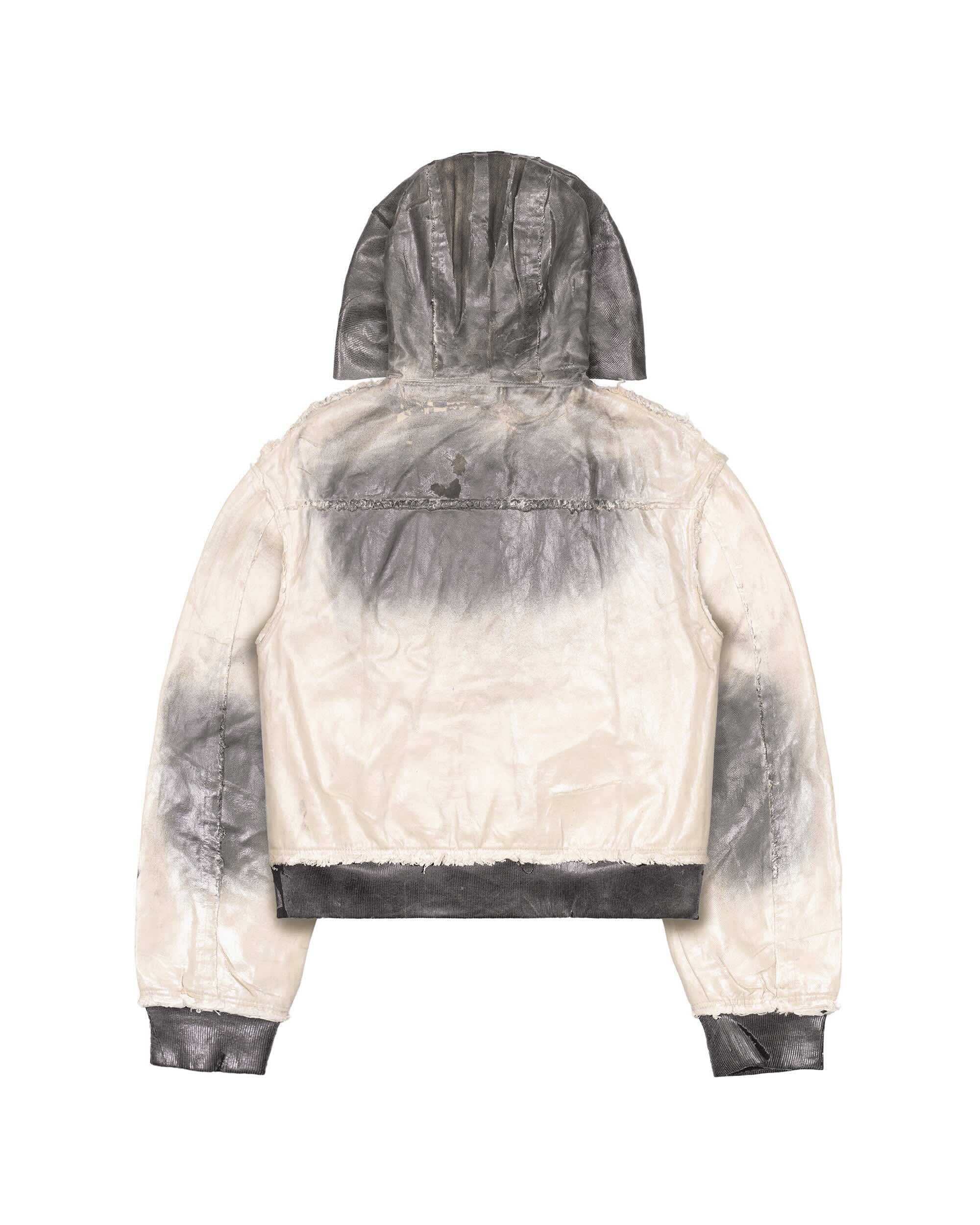 Beige Waxed Bomber - Image 3