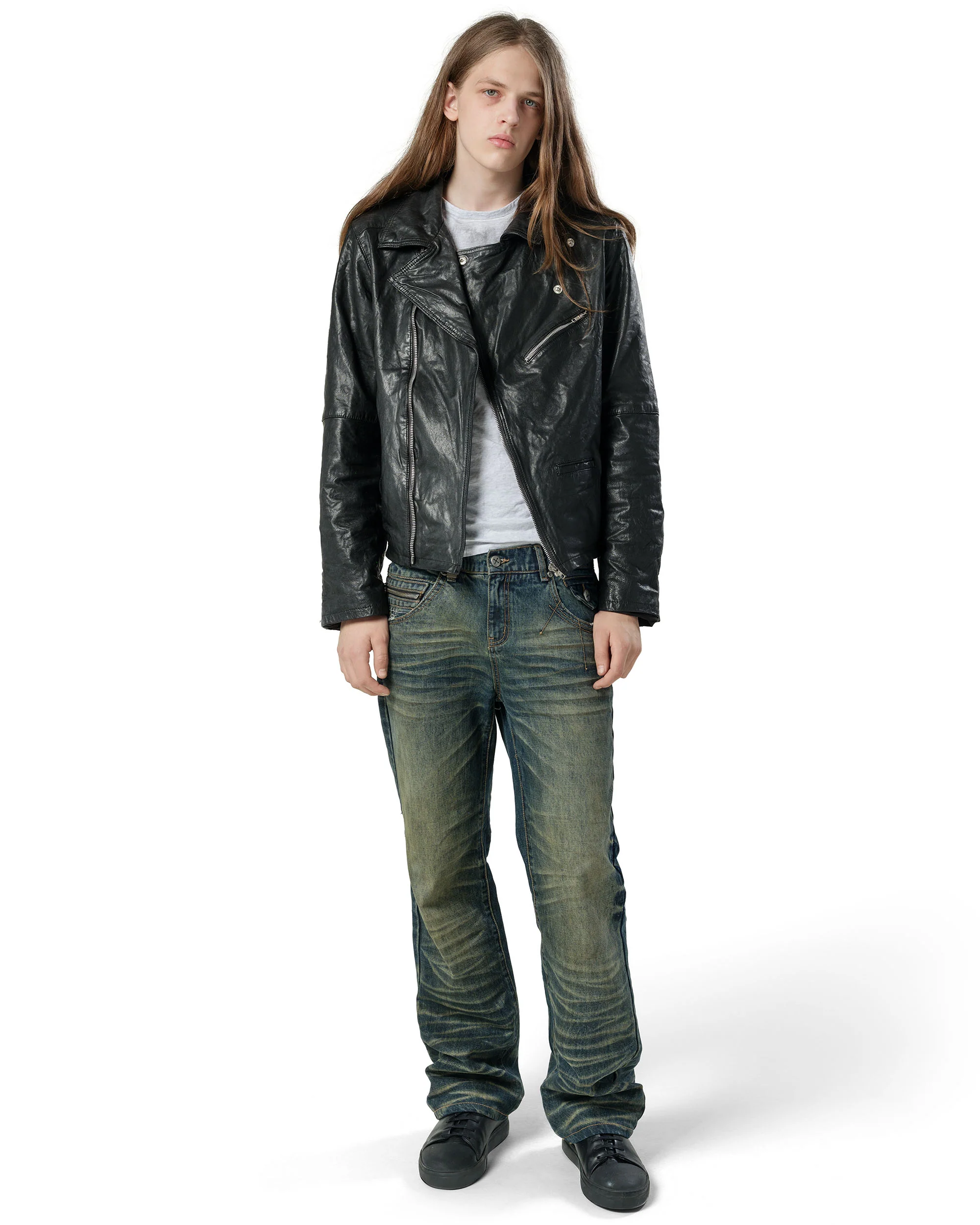 Biker Leather Jacket - Image 7