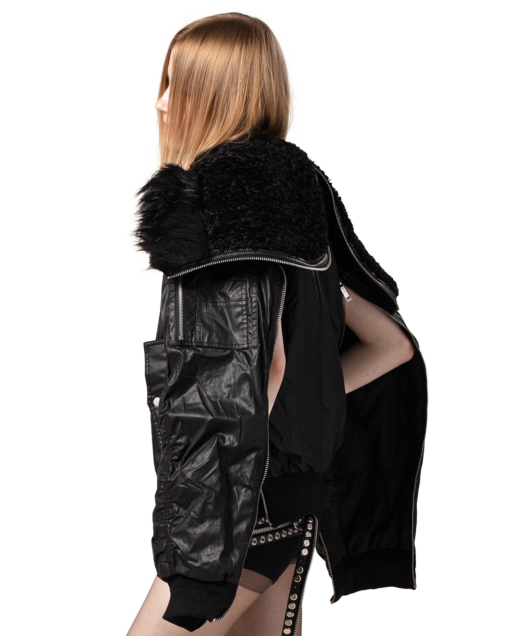 Black Waxed Aviator Bomber - Image 8