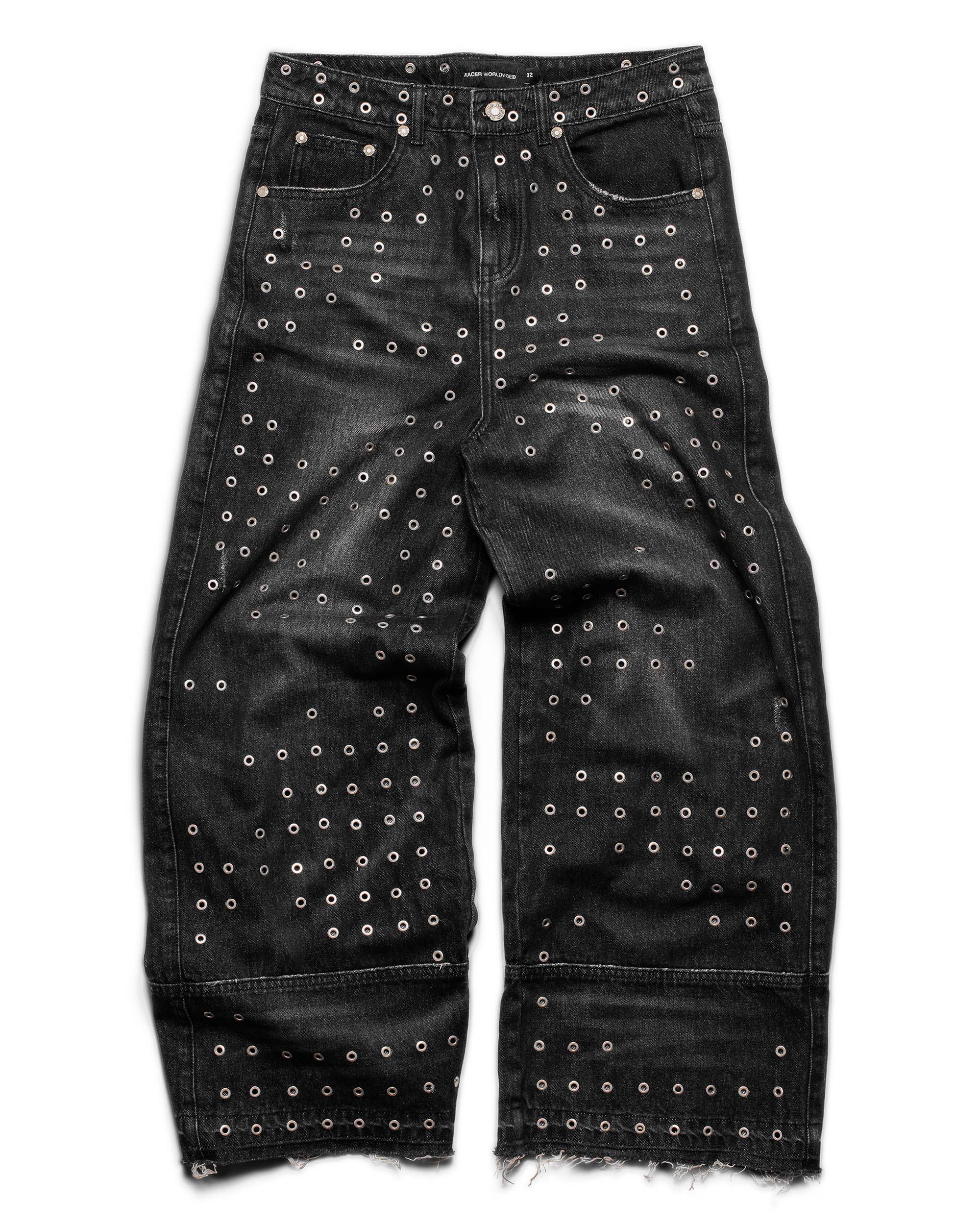 Black Eyelet Denim - Image 2