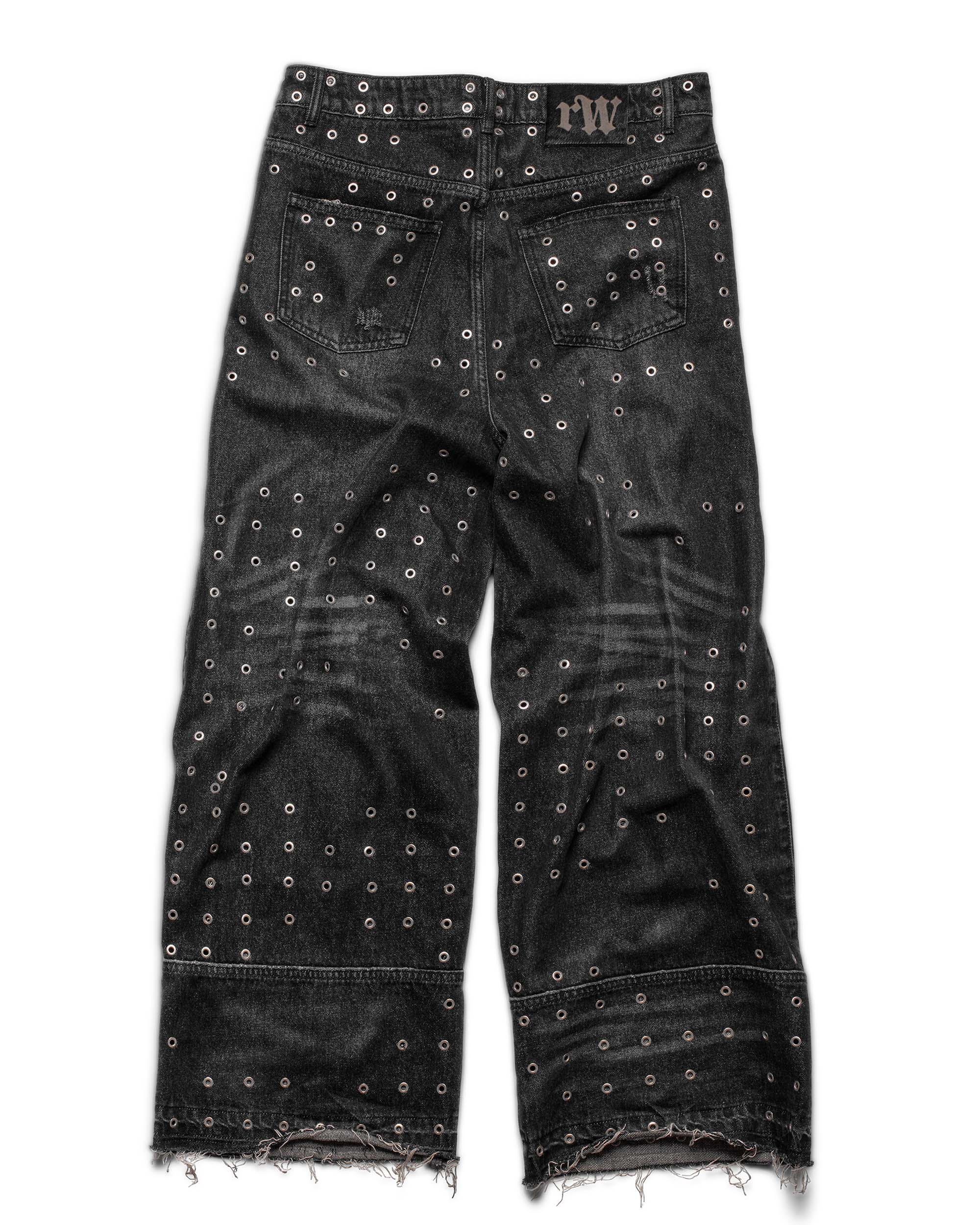 Black Eyelet Denim - Image 6