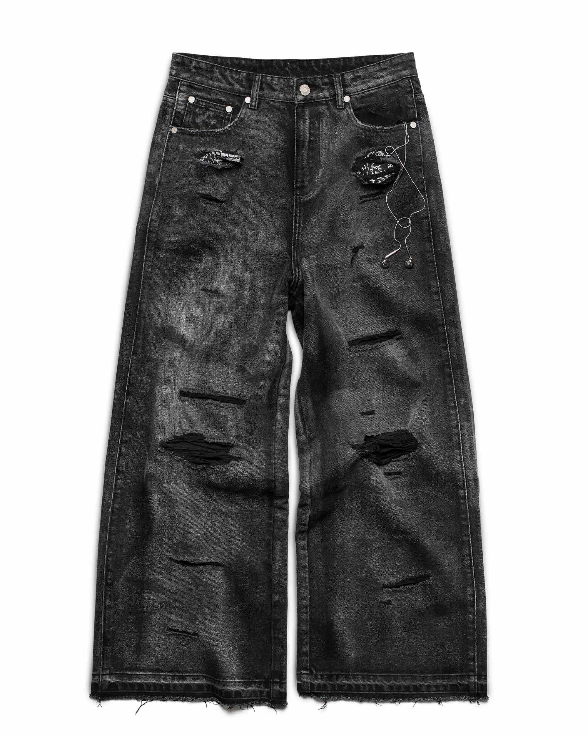 Black Camo Engraved Denim - Image 4
