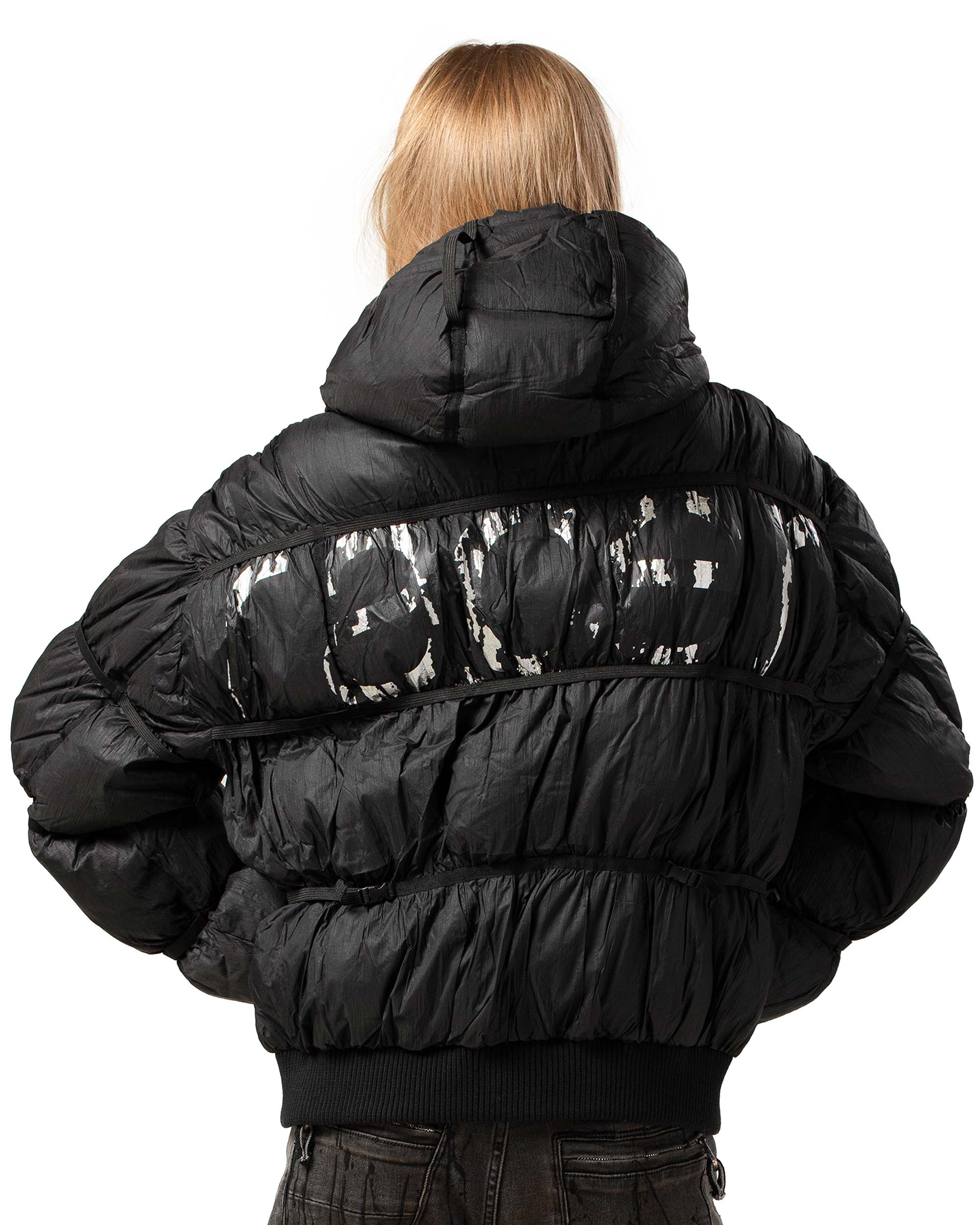 Black Puffer Jacket X - Image 3