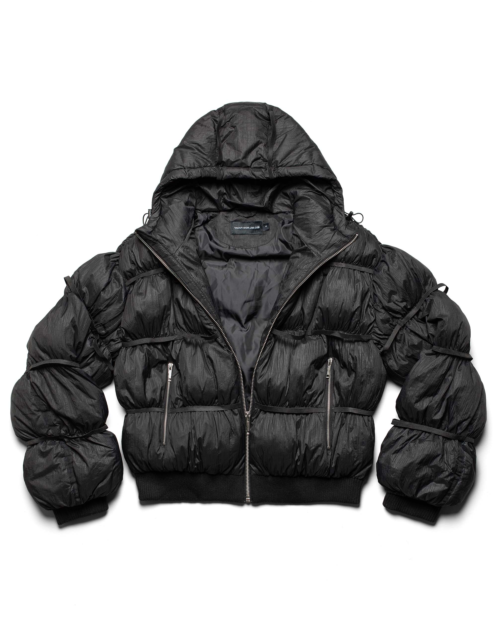 Black Puffer Jacket X - Image 5