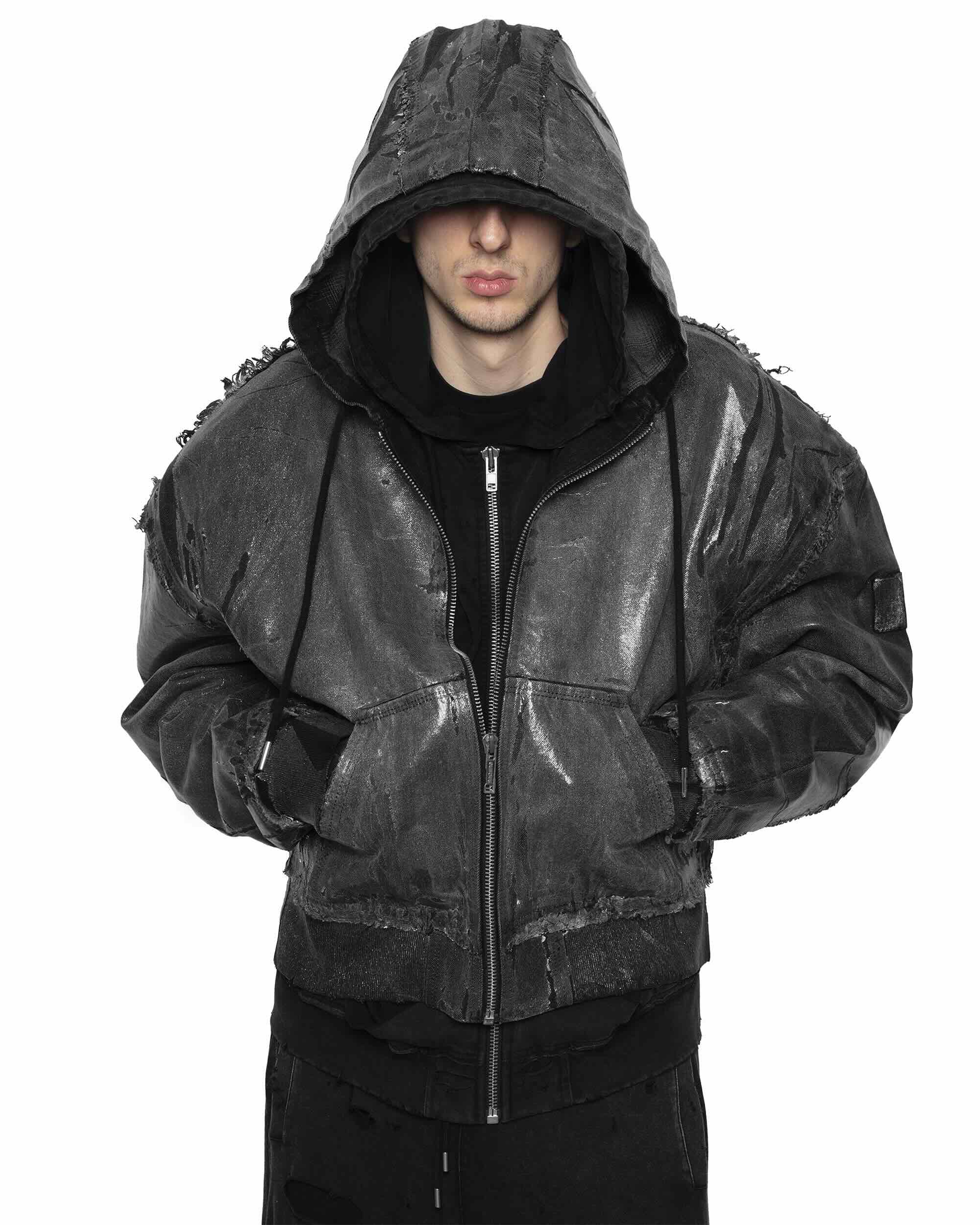 Black Waxed Bomber - Image 3