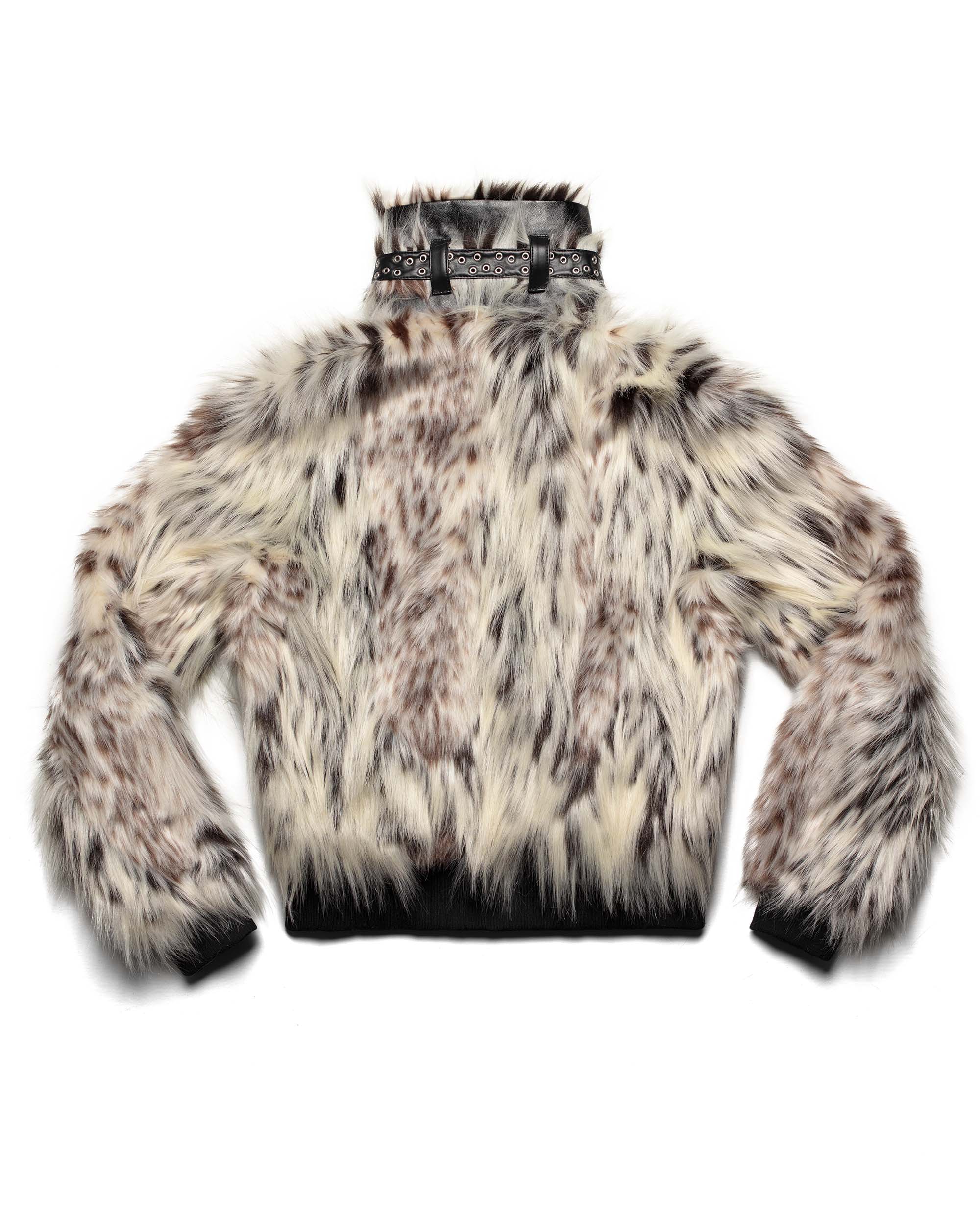 Snow Lynx Fur Bomber - Image 4