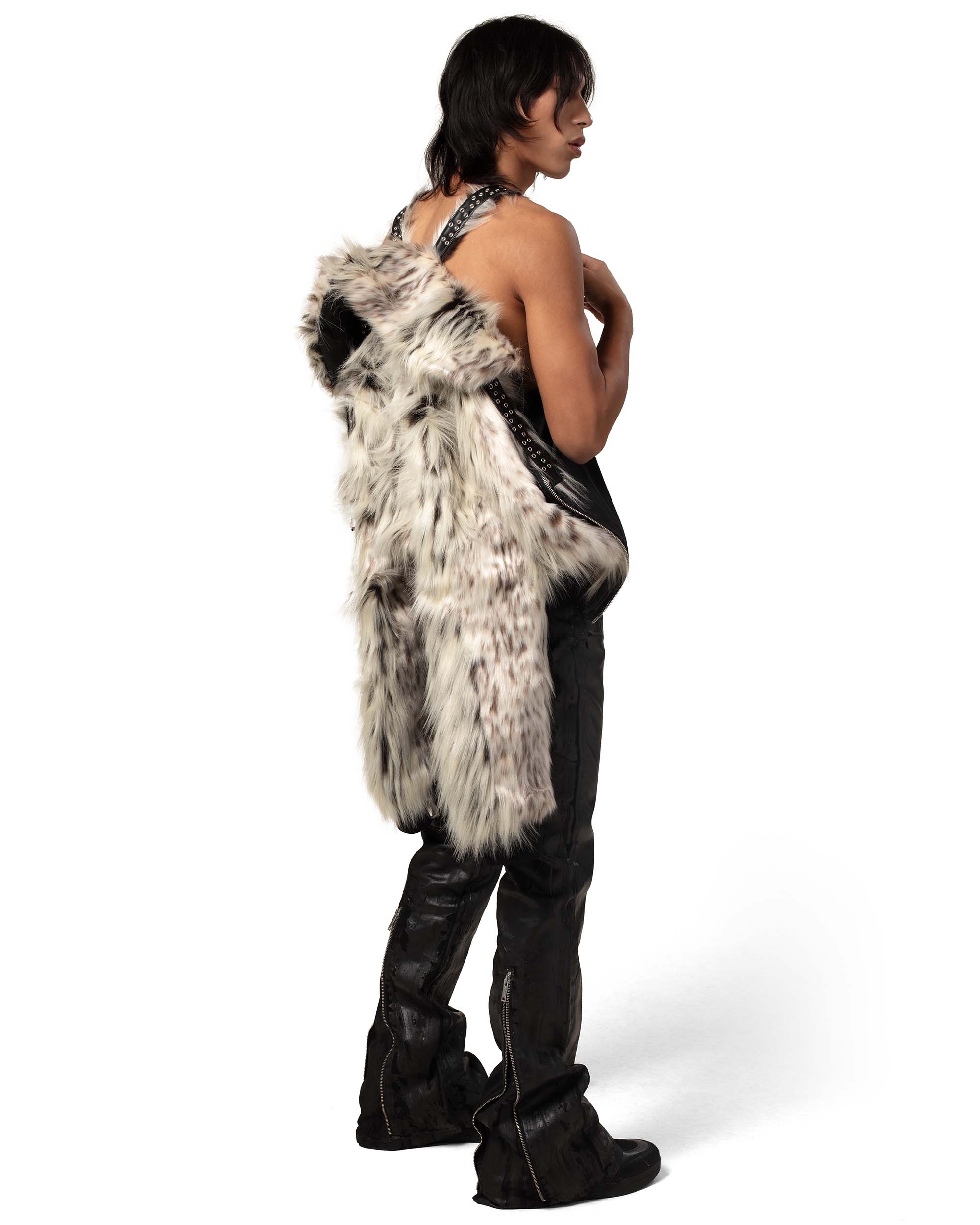 Snow Lynx Fur Bomber - Image 8