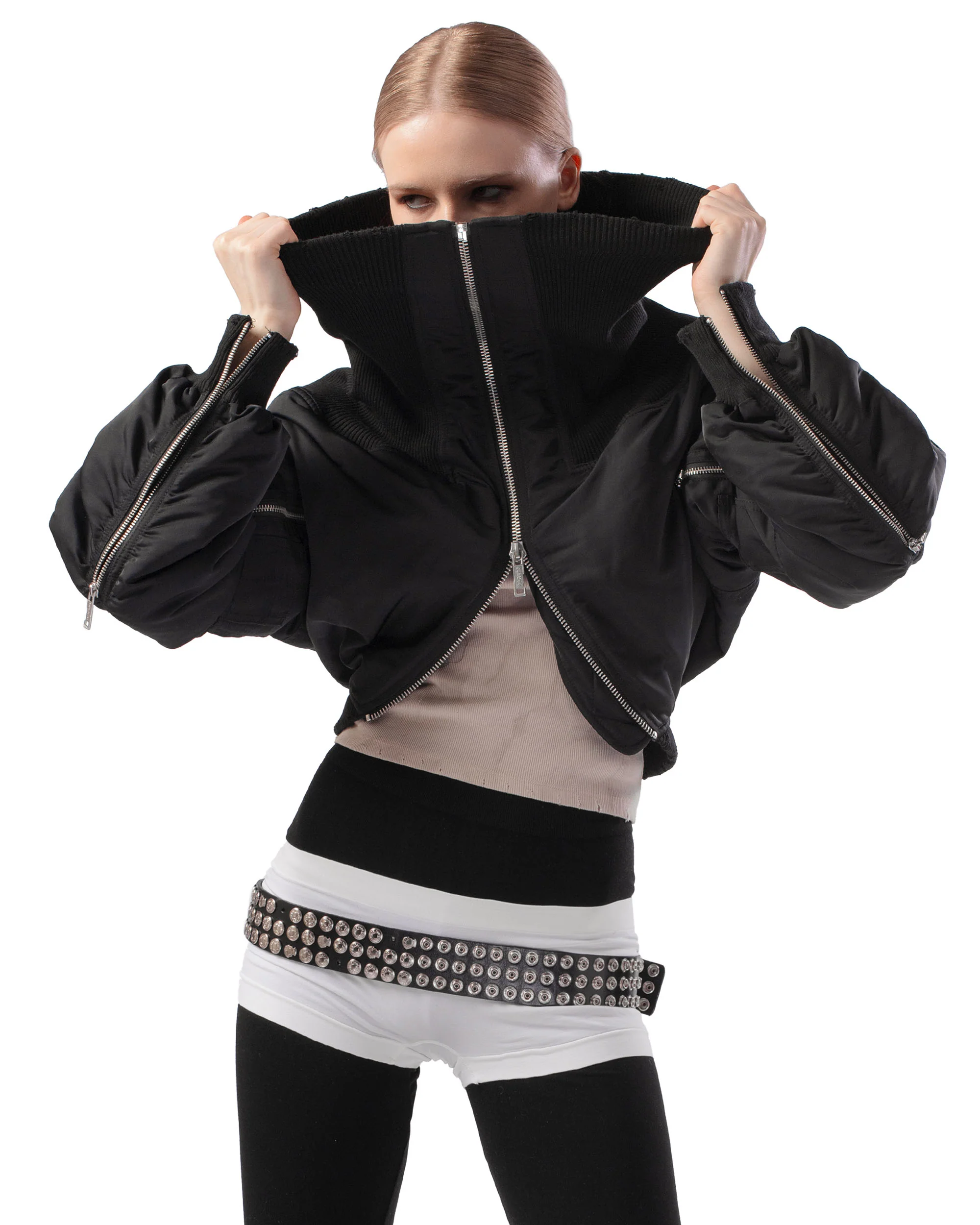 Black Fitted Bomber - Image 10