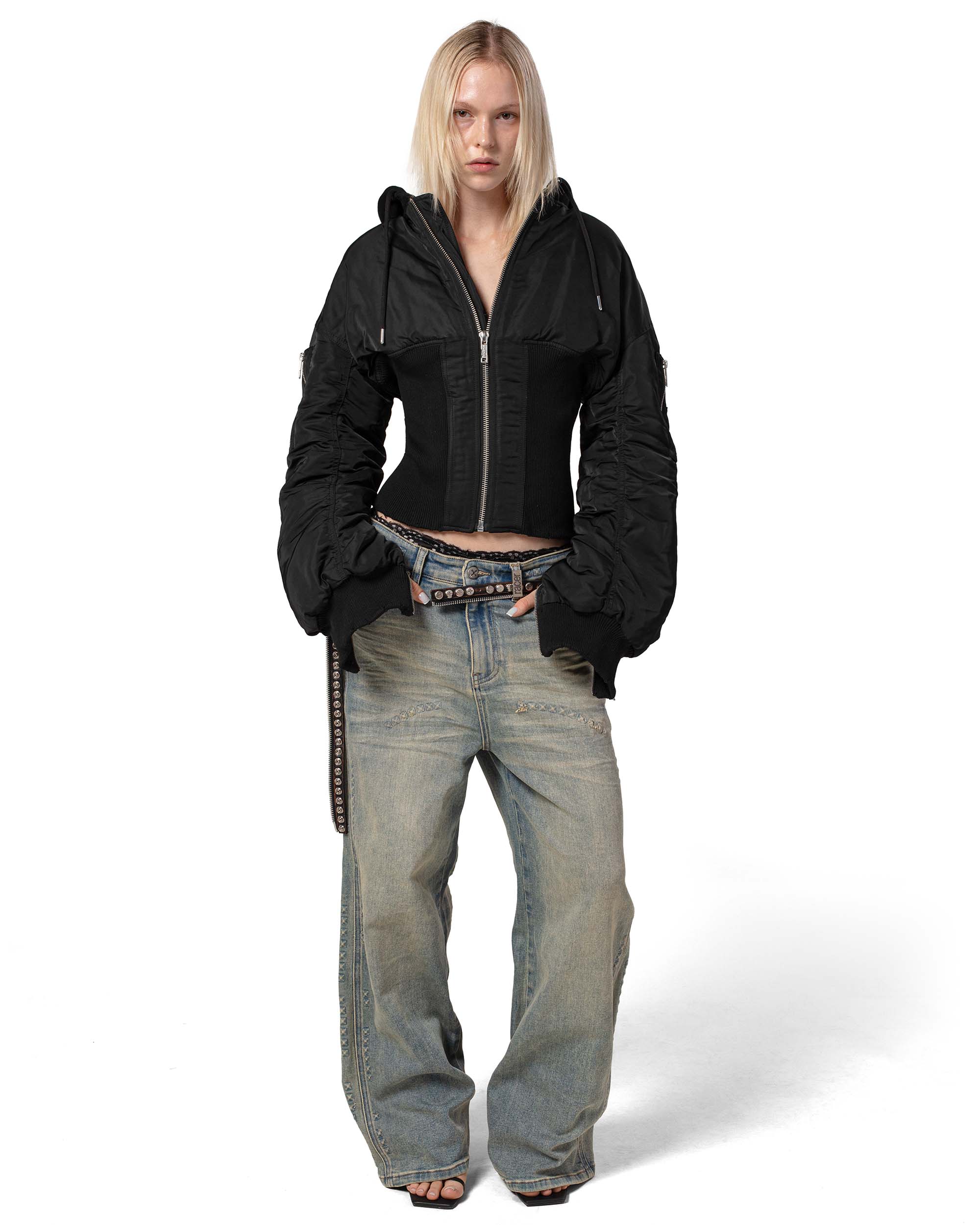 Black Fitted Bomber - Image 4