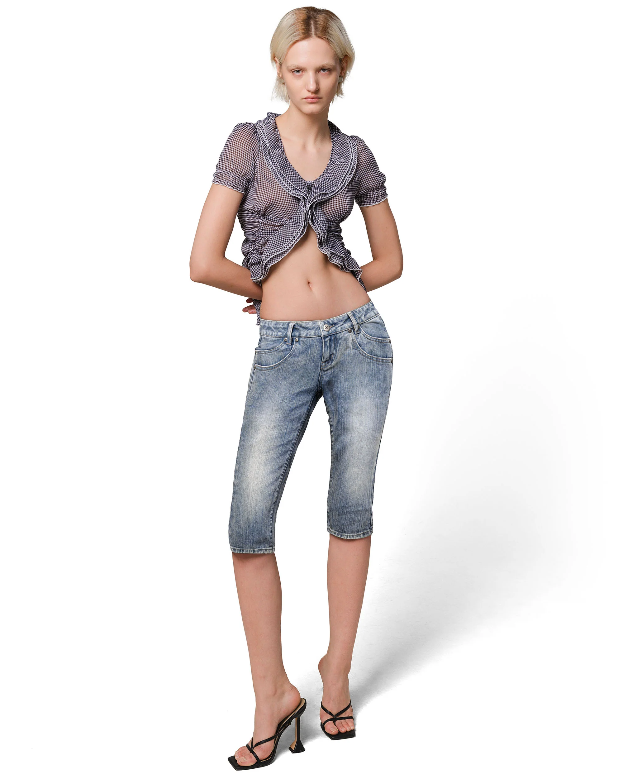 Denim Curve Capri - Image 4