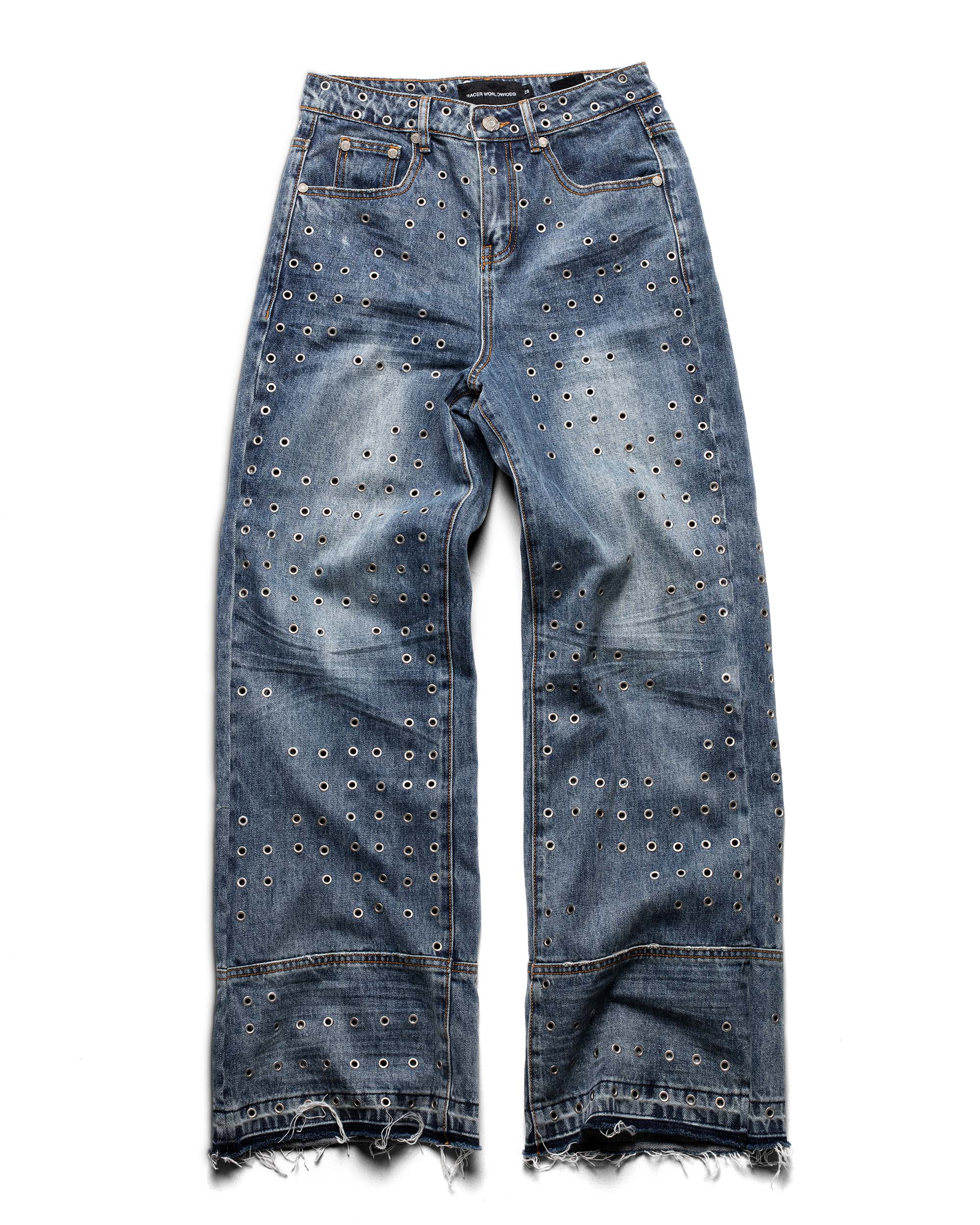 Blue Eyelet Denim - Image 2