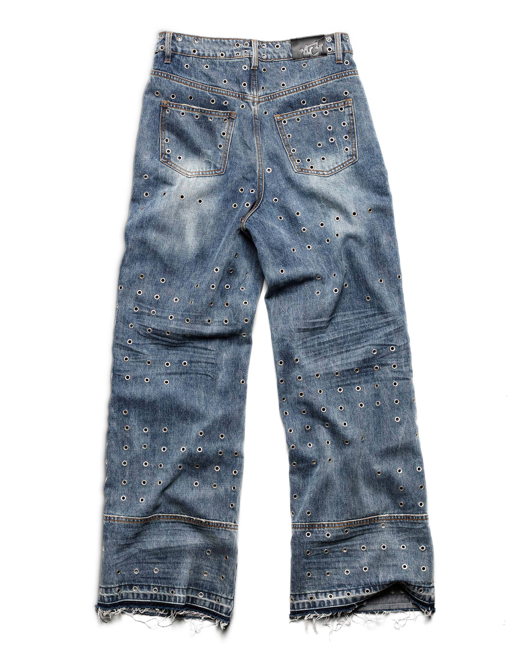 Blue Eyelet Denim - Image 4