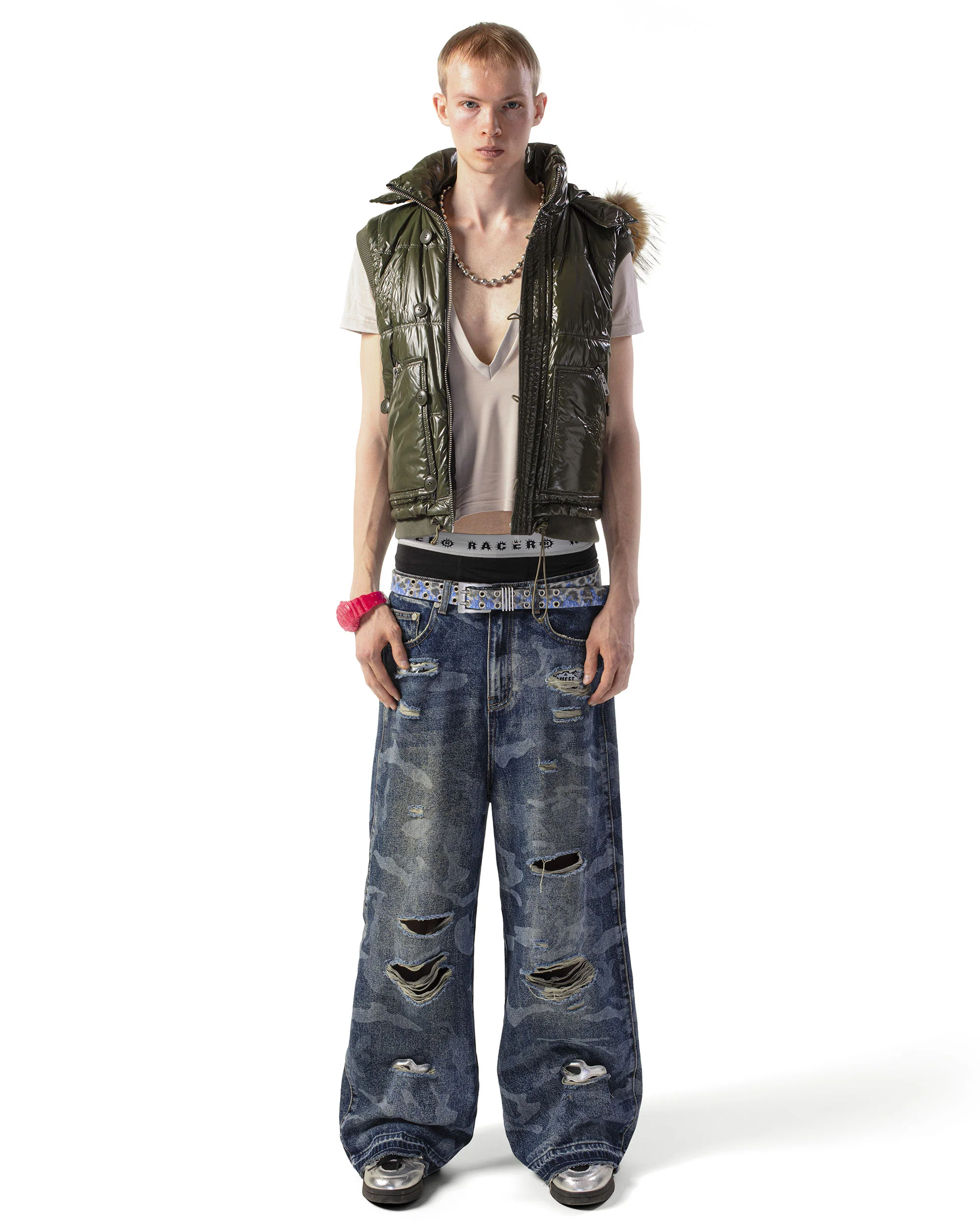 Blue Camo Engraved Denim - Image 4