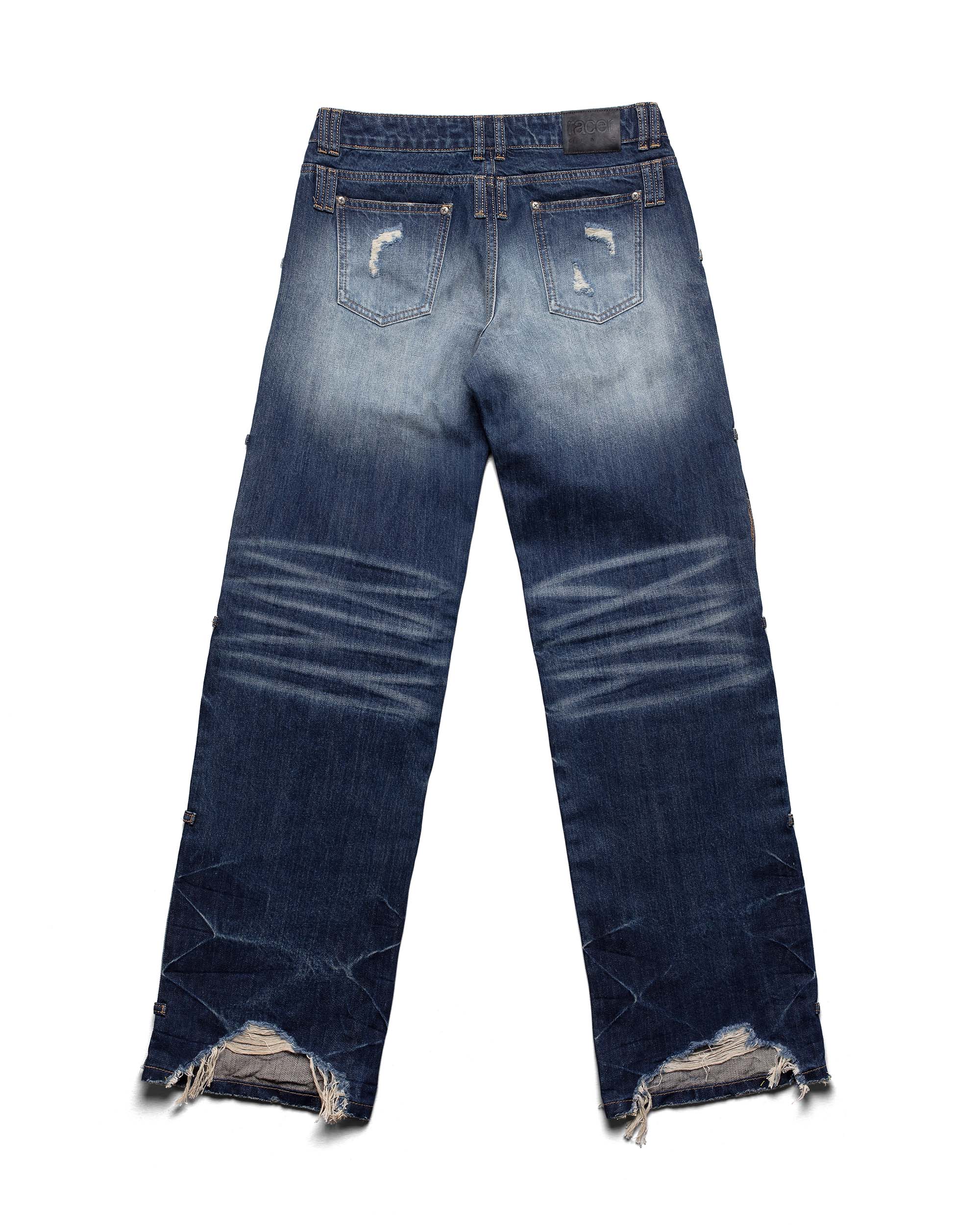 Dark Blue Transformer Track Denim - Image 8