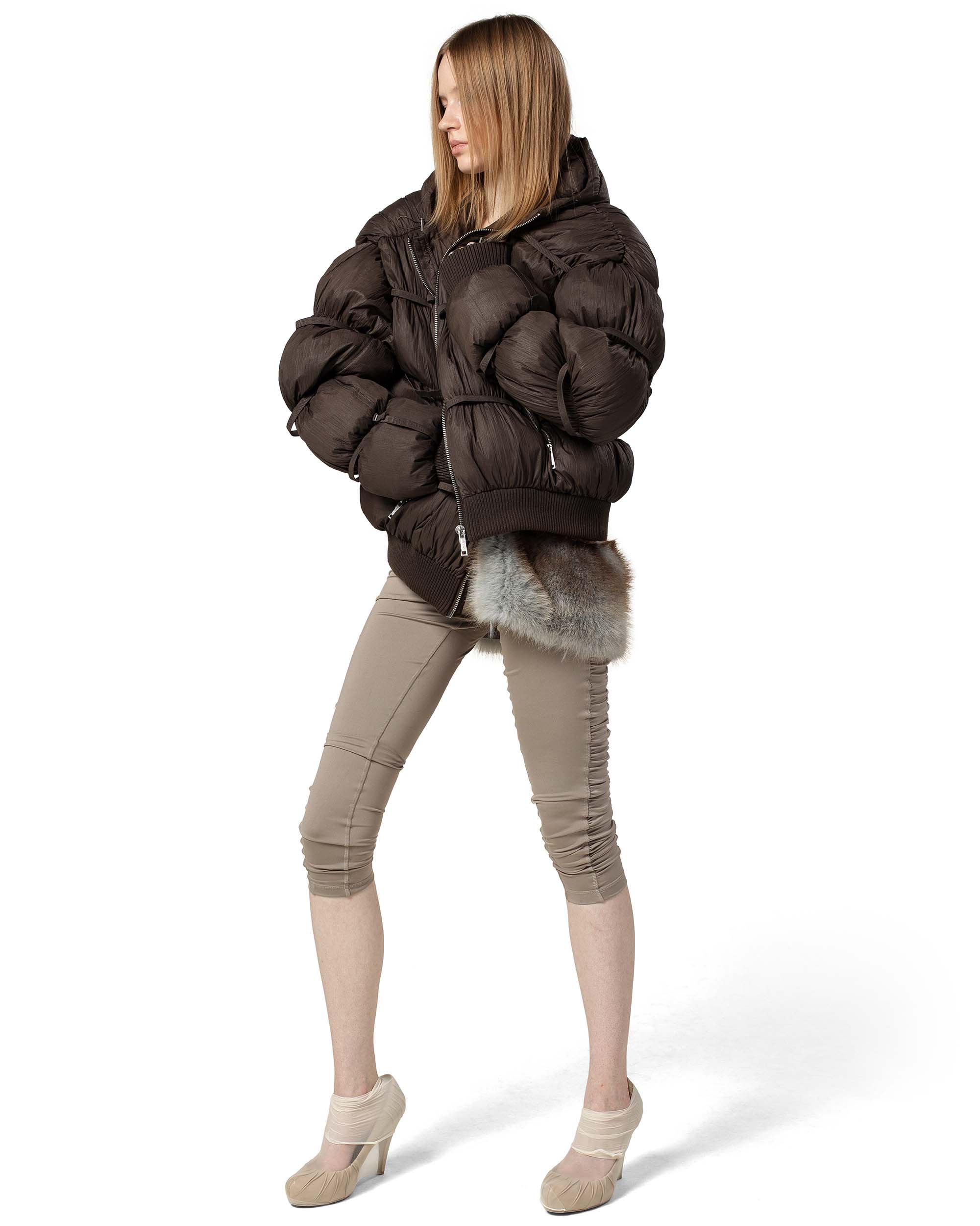Brown Puffer Jacket X - Image 10