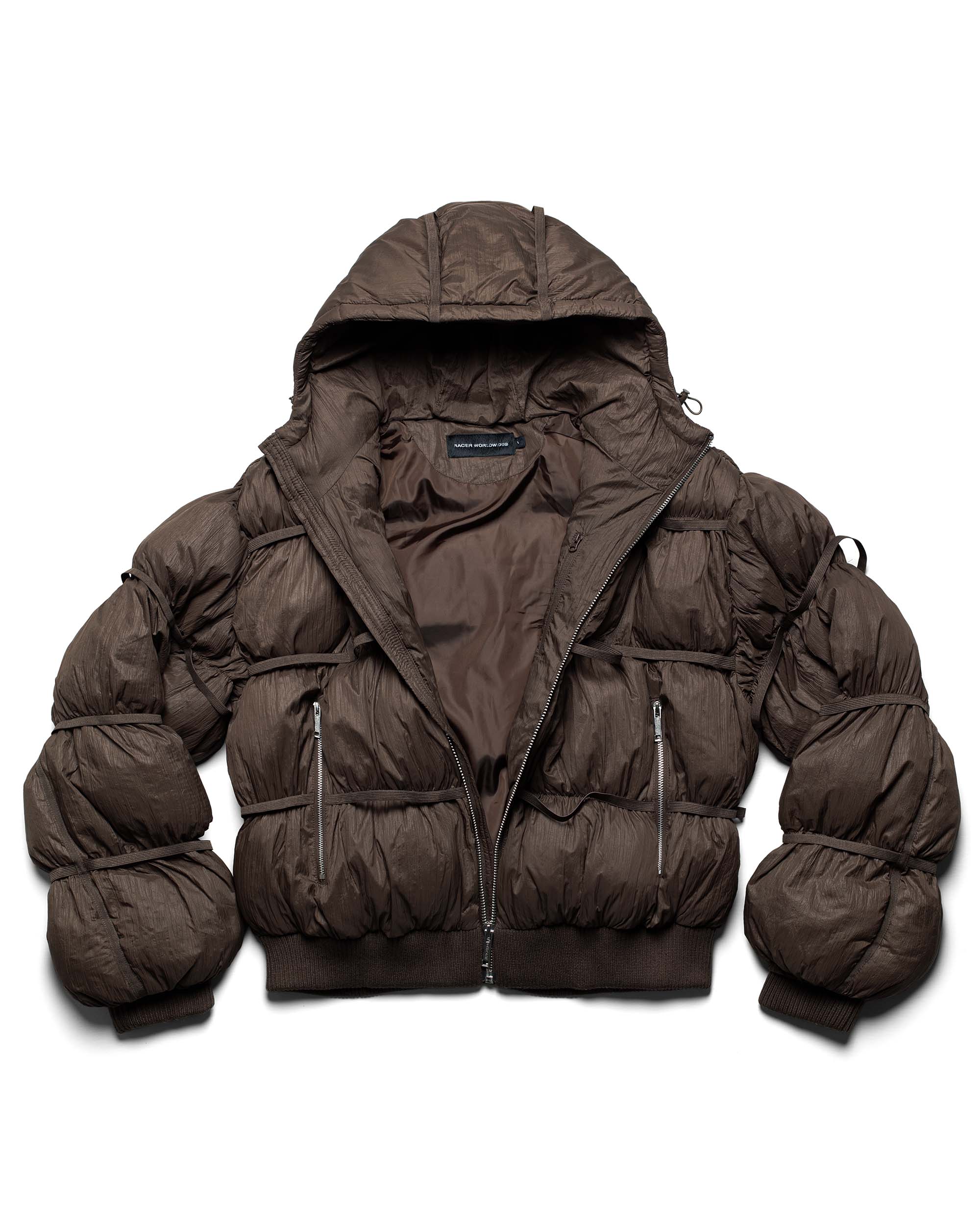 Brown Puffer Jacket X - Image 4
