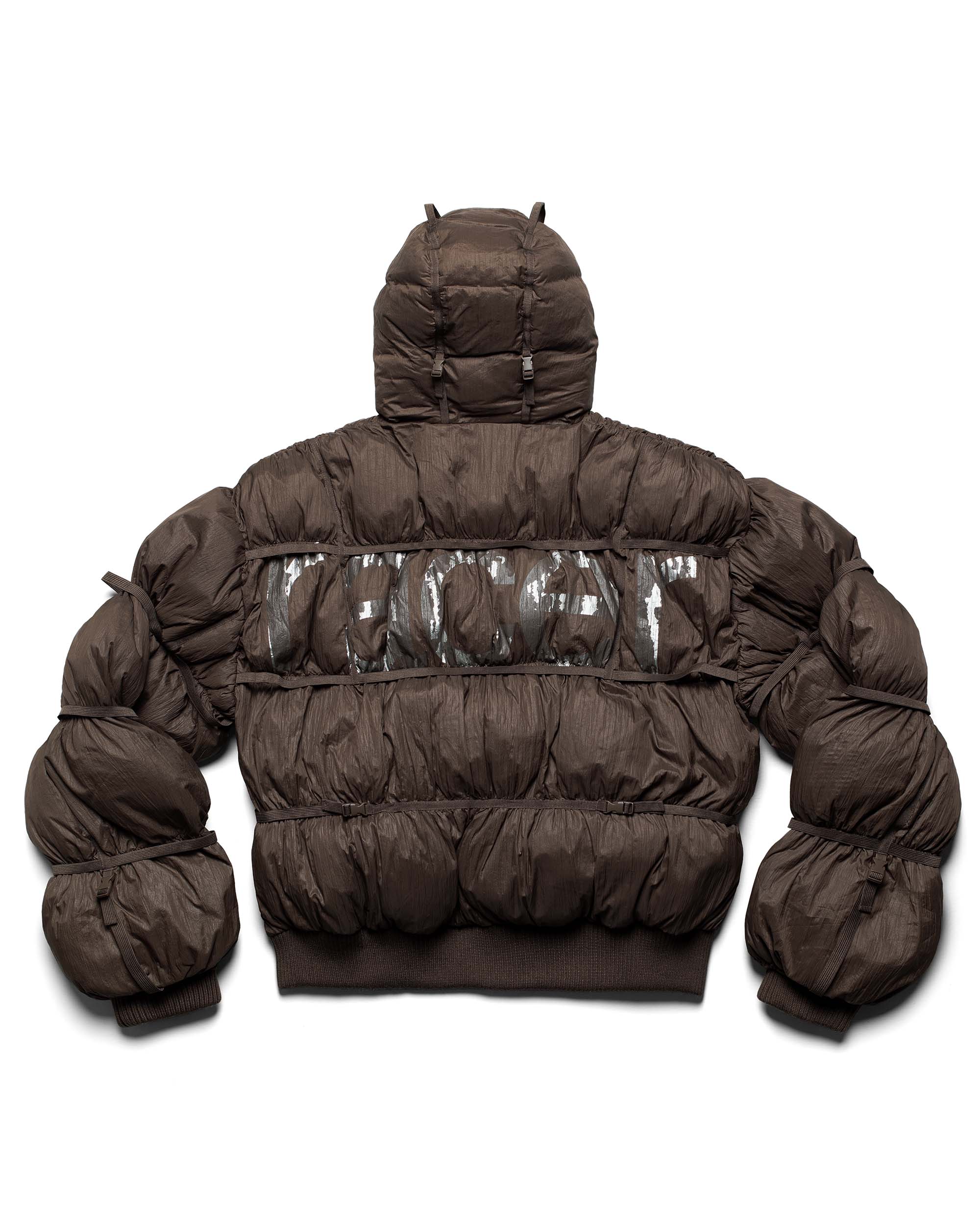 Brown Puffer Jacket X - Image 7