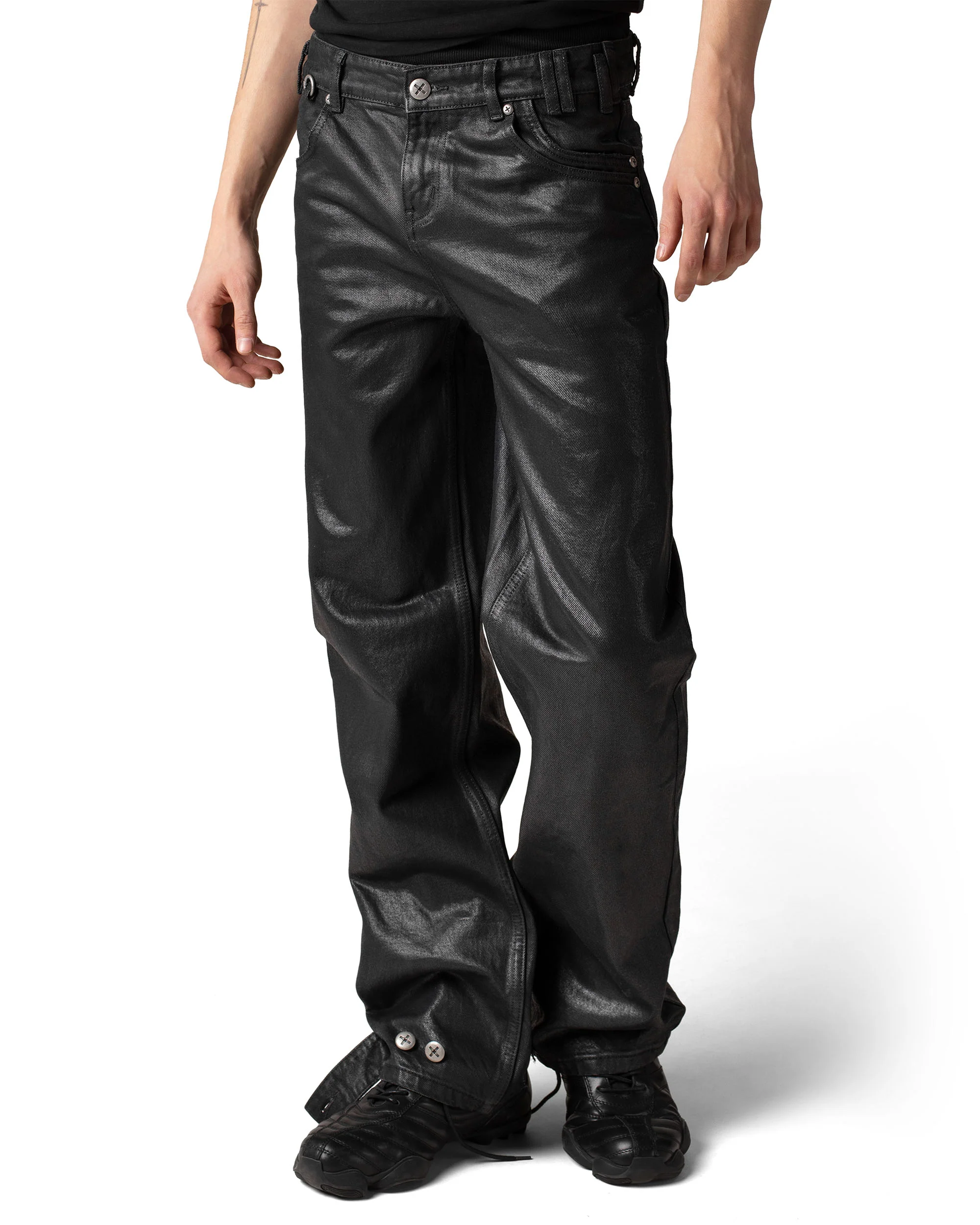 Coated Slim Low-Waist Denim - Image 2