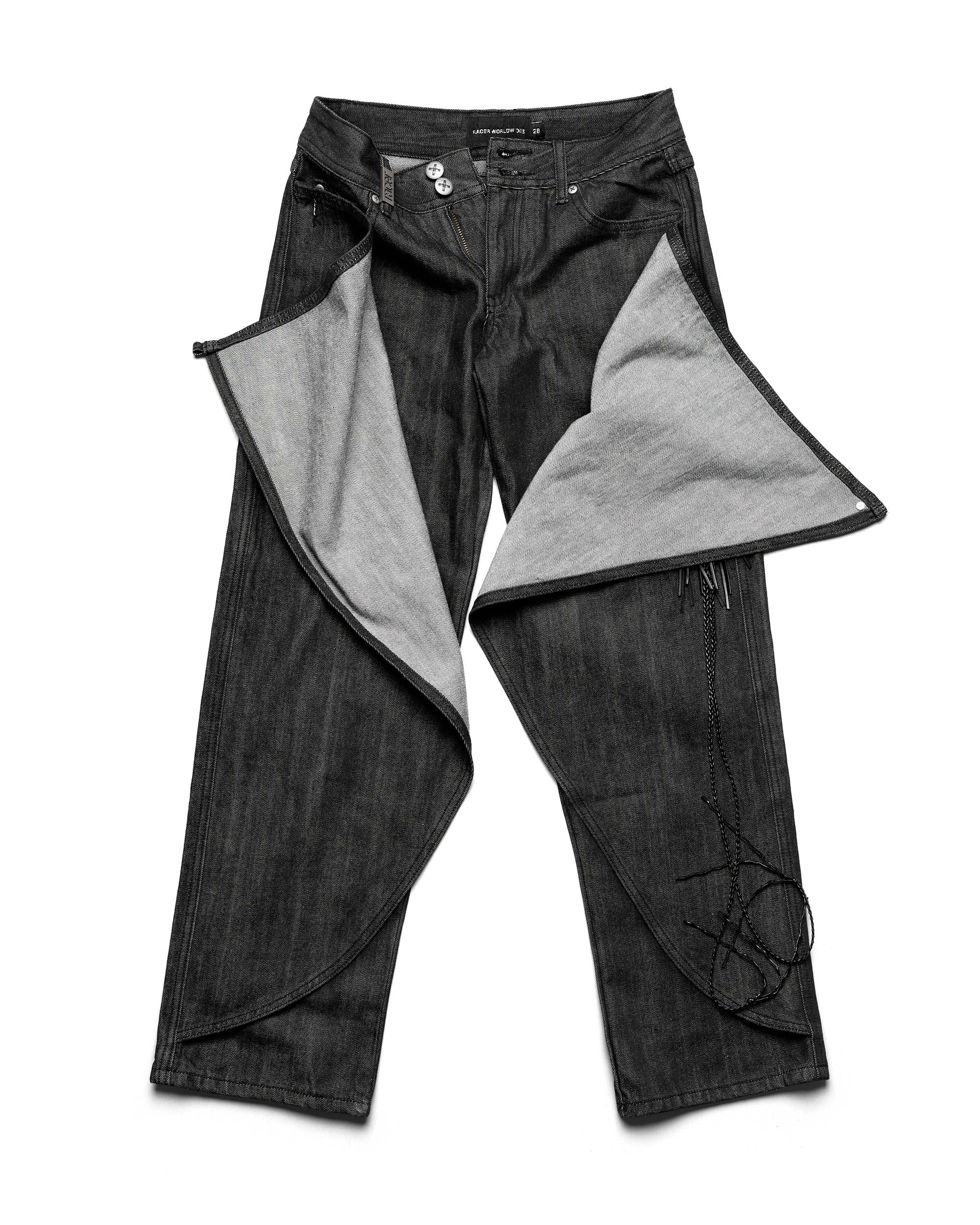 Layered Skirt Denim - Image 5