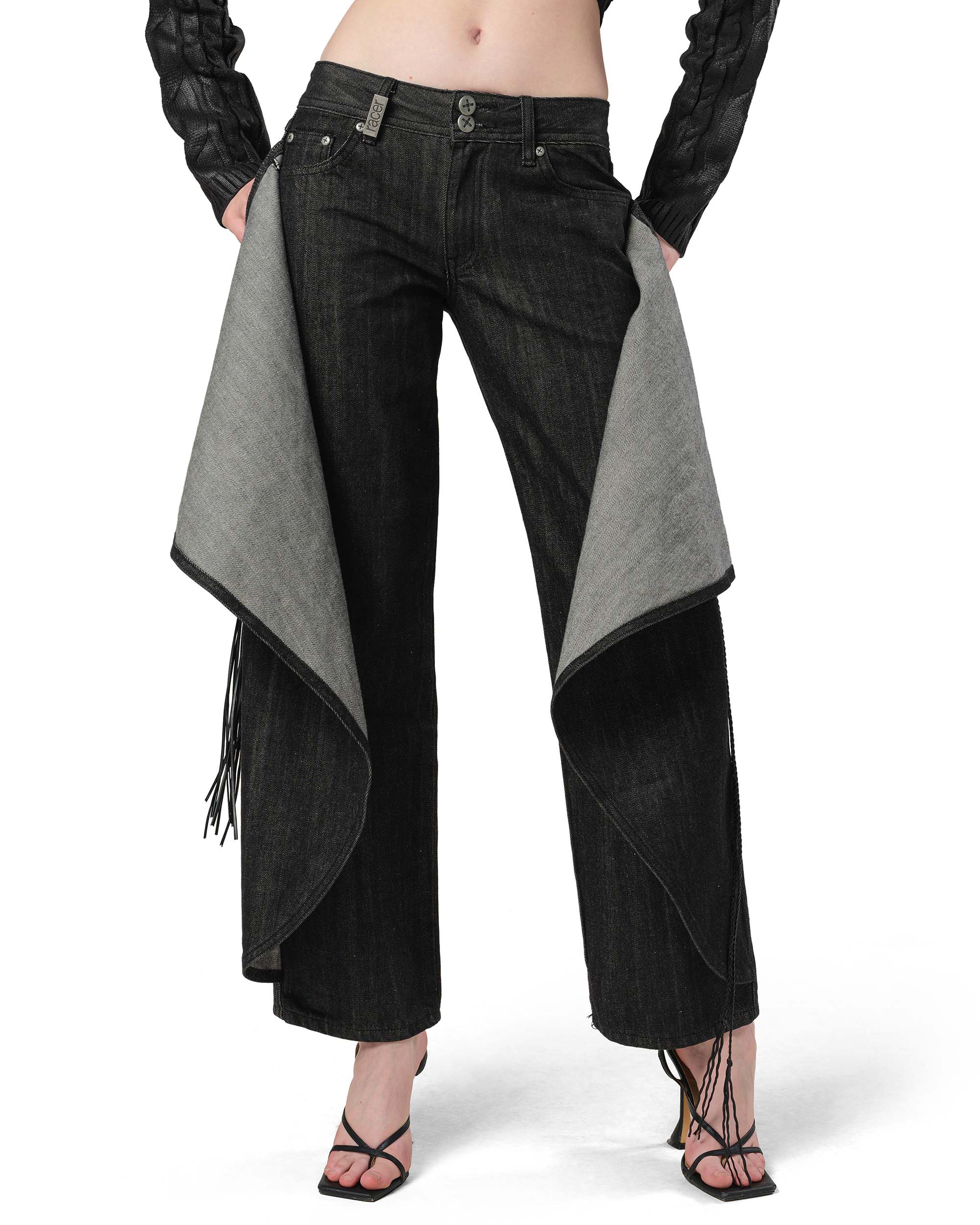 Layered Skirt Denim - Image 6
