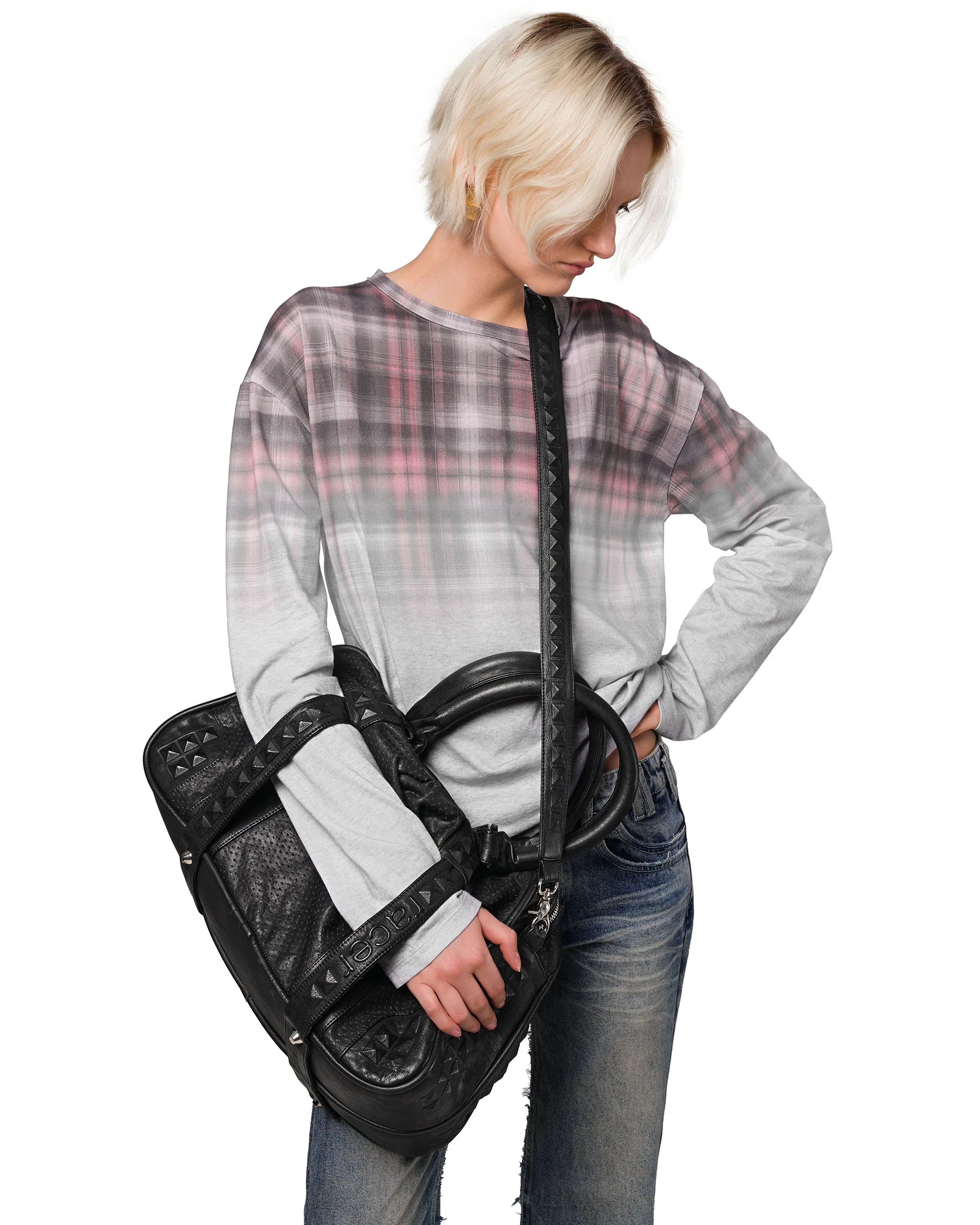Embossed Leather Bag - Image 5