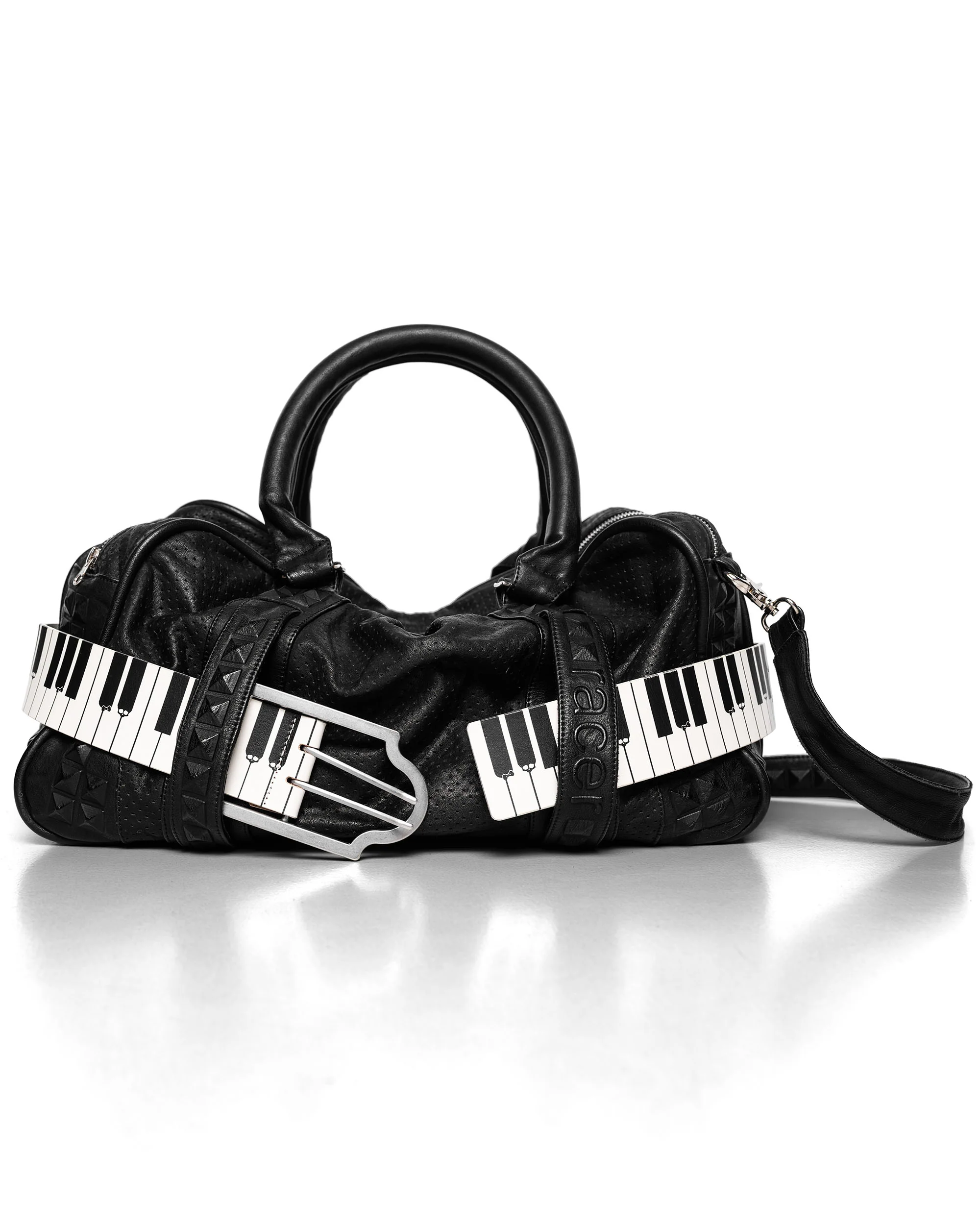 Embossed Leather Bag - Image 8