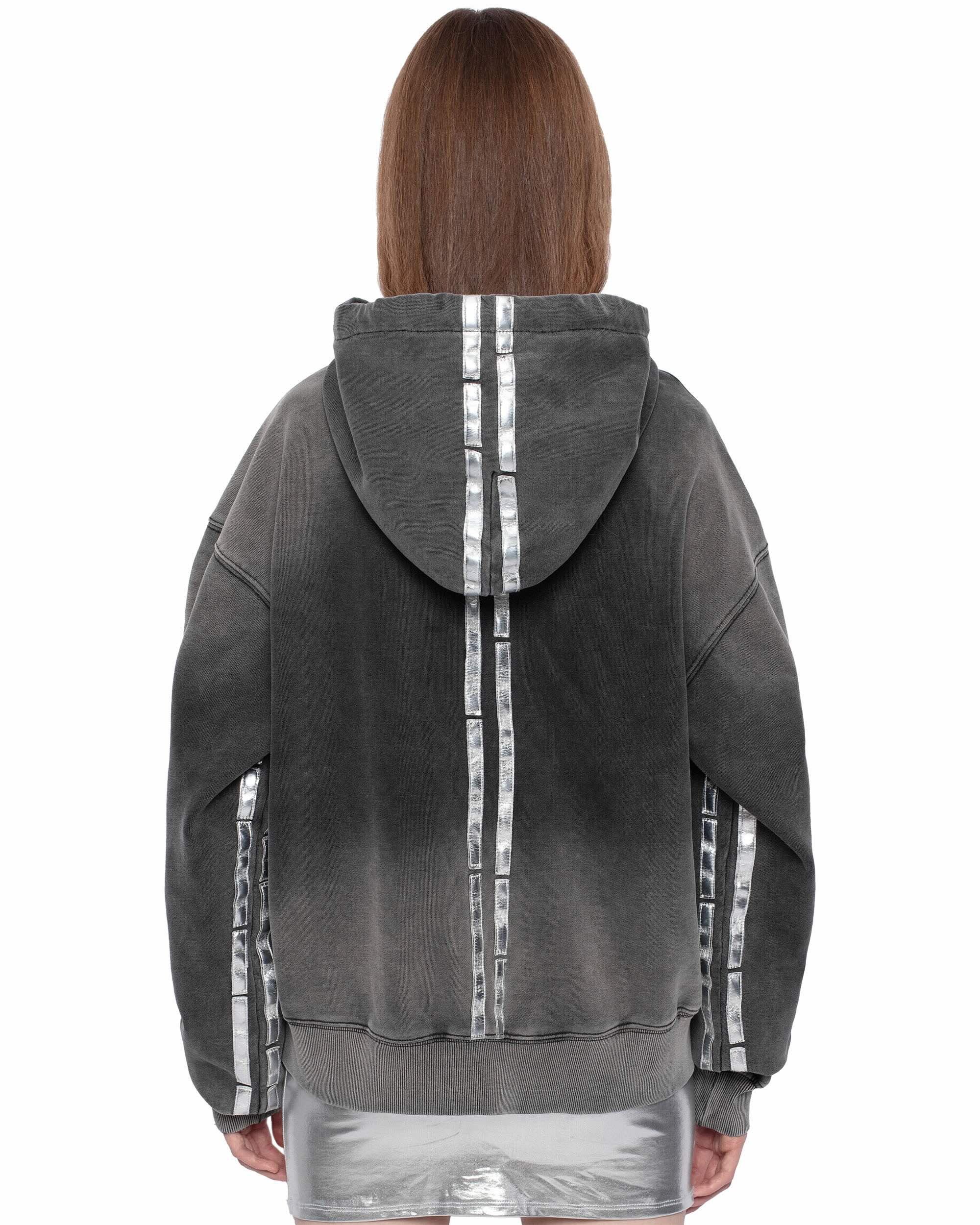 Faded Silver Track Hoodie - Image 3