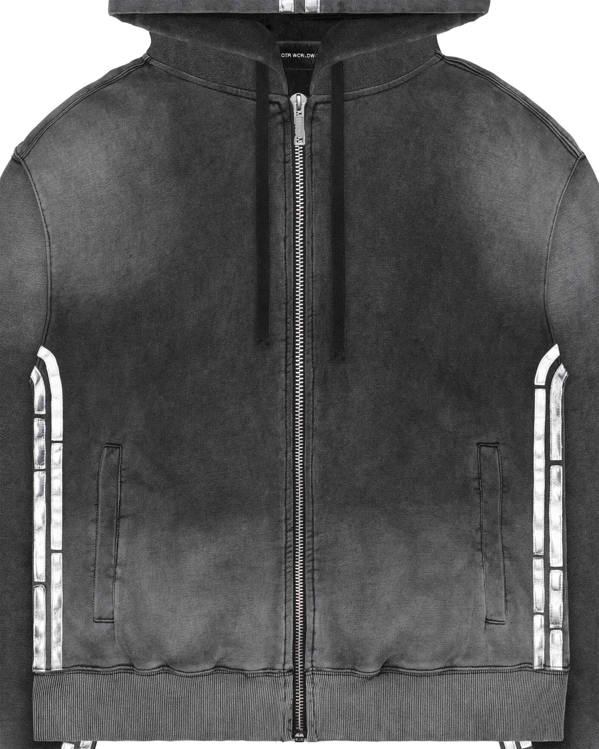 Faded Silver Track Hoodie - Image 5