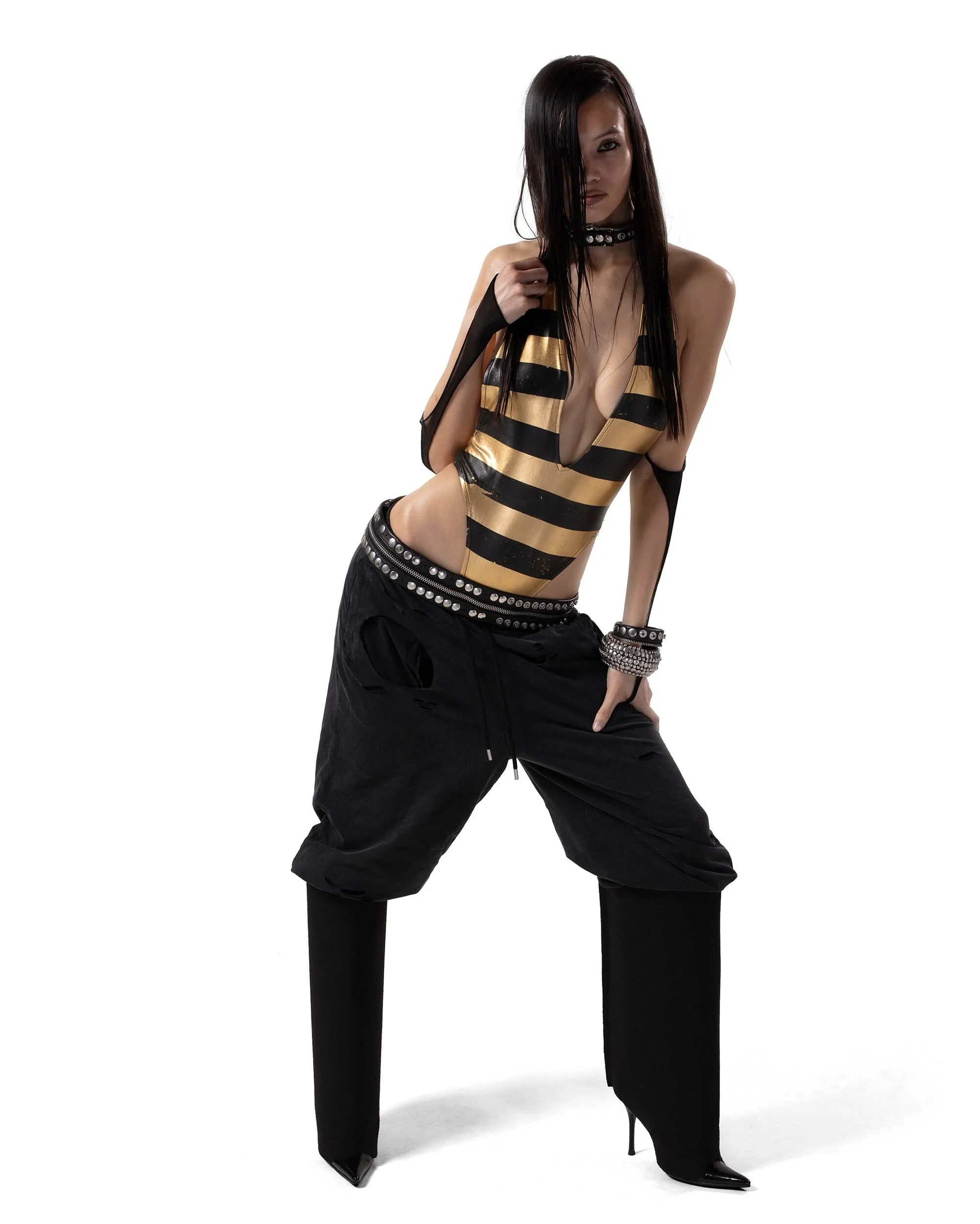 Gold Stripe Bodysuit - Image 3