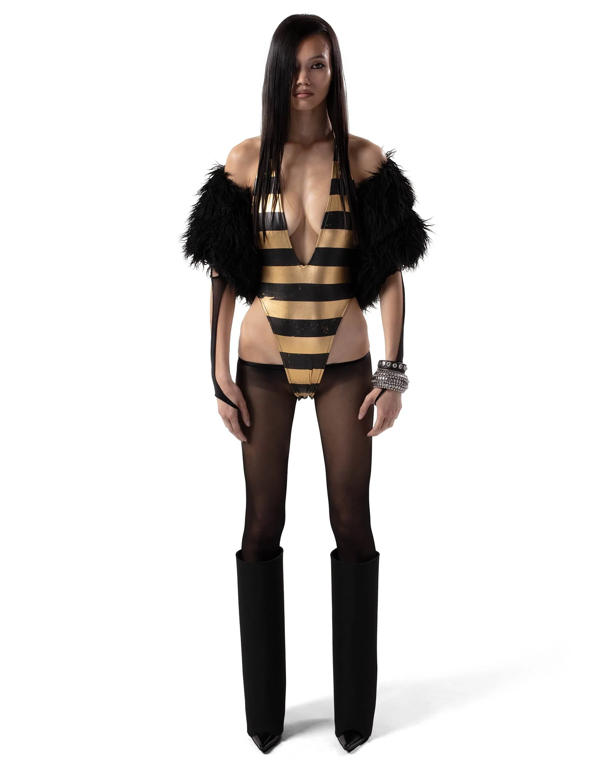 Gold Stripe Bodysuit - Image 4