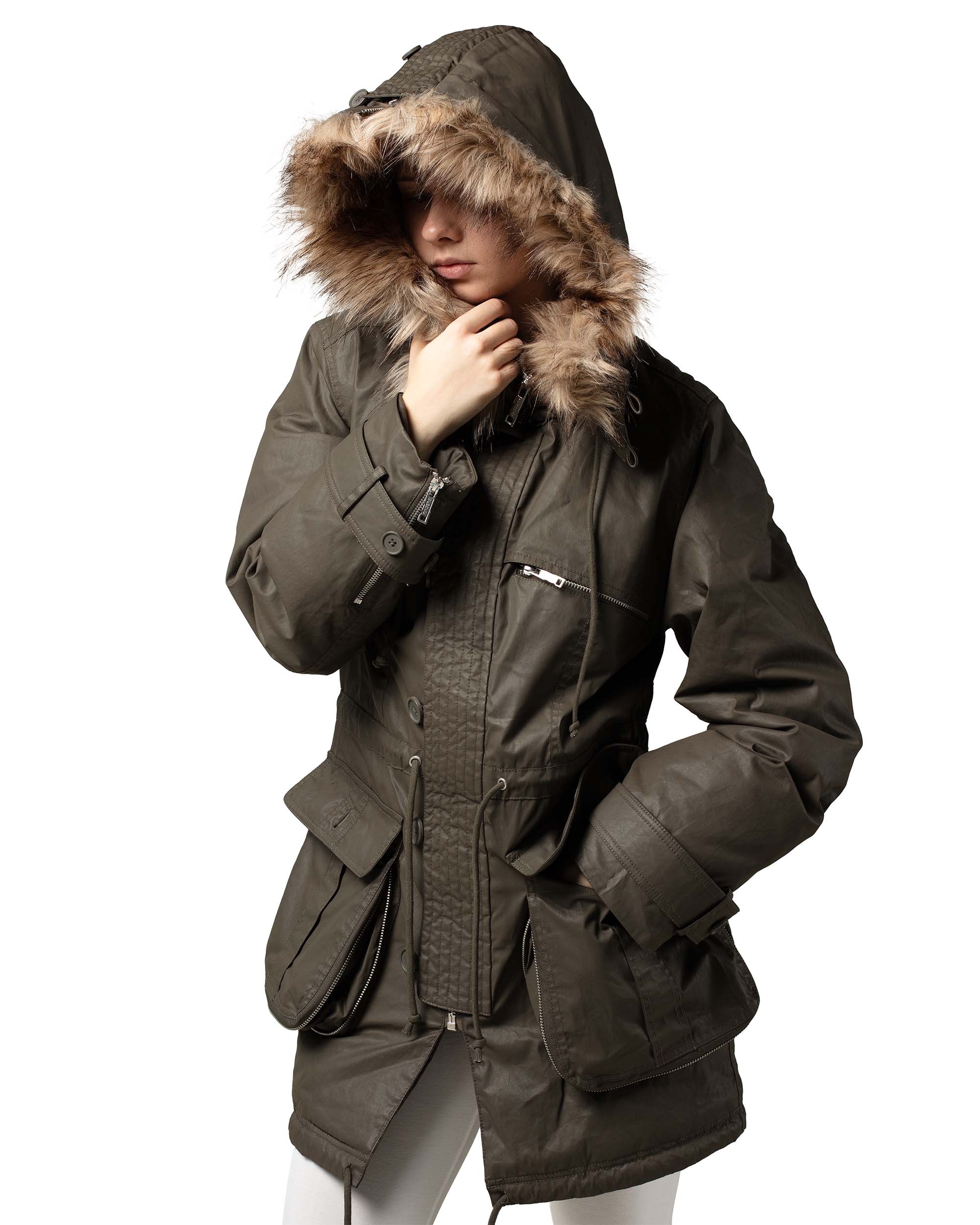 Waxed Parka Jacket - Image 5