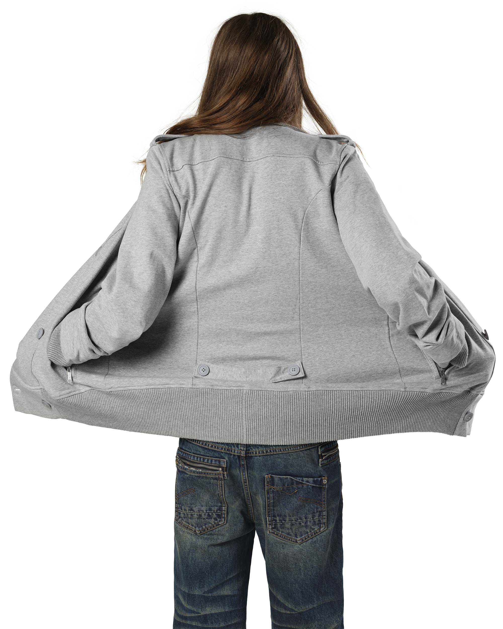 Grey Jersey Jacket - Image 7