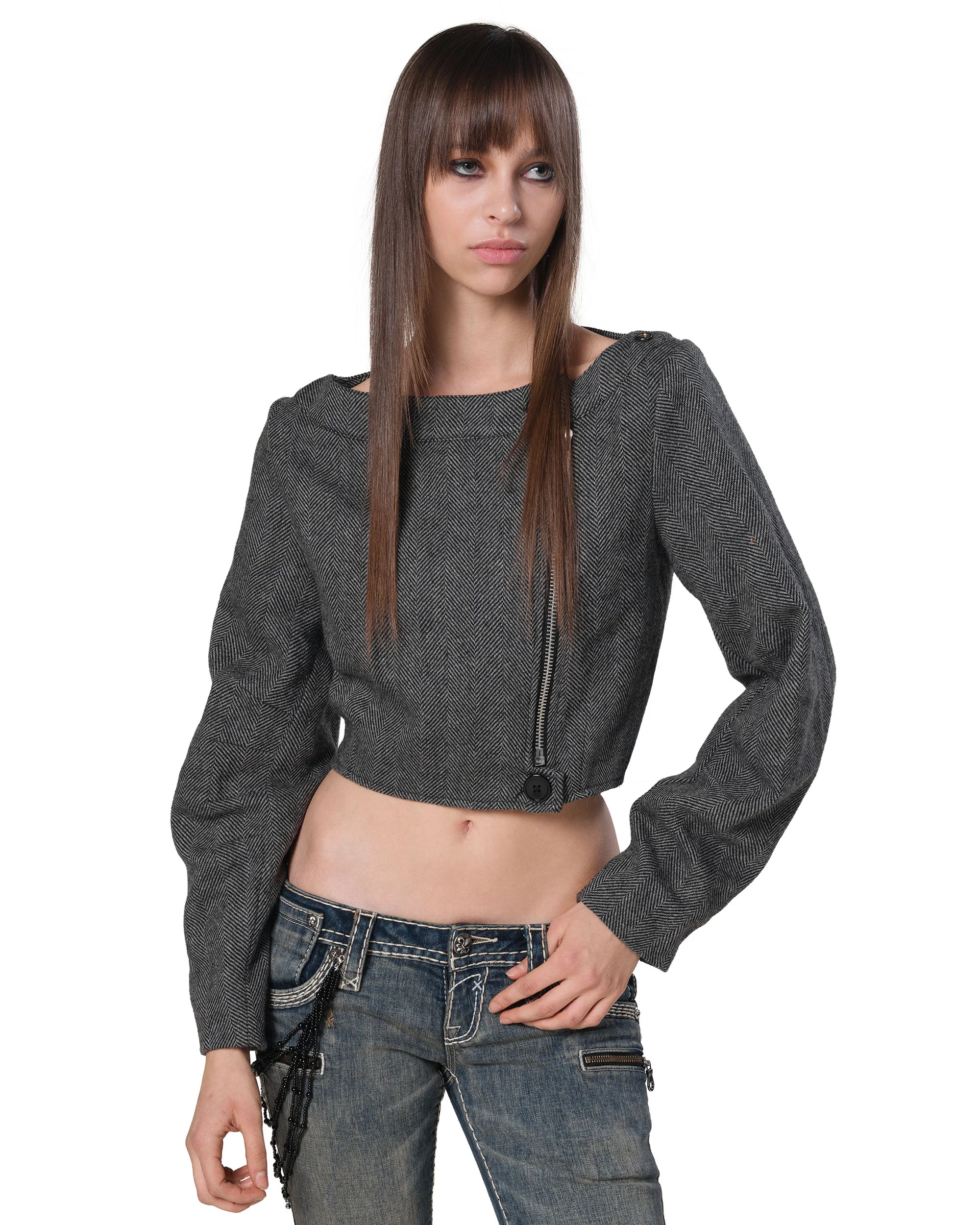 Herringbone Transformer Jacket - Image 4