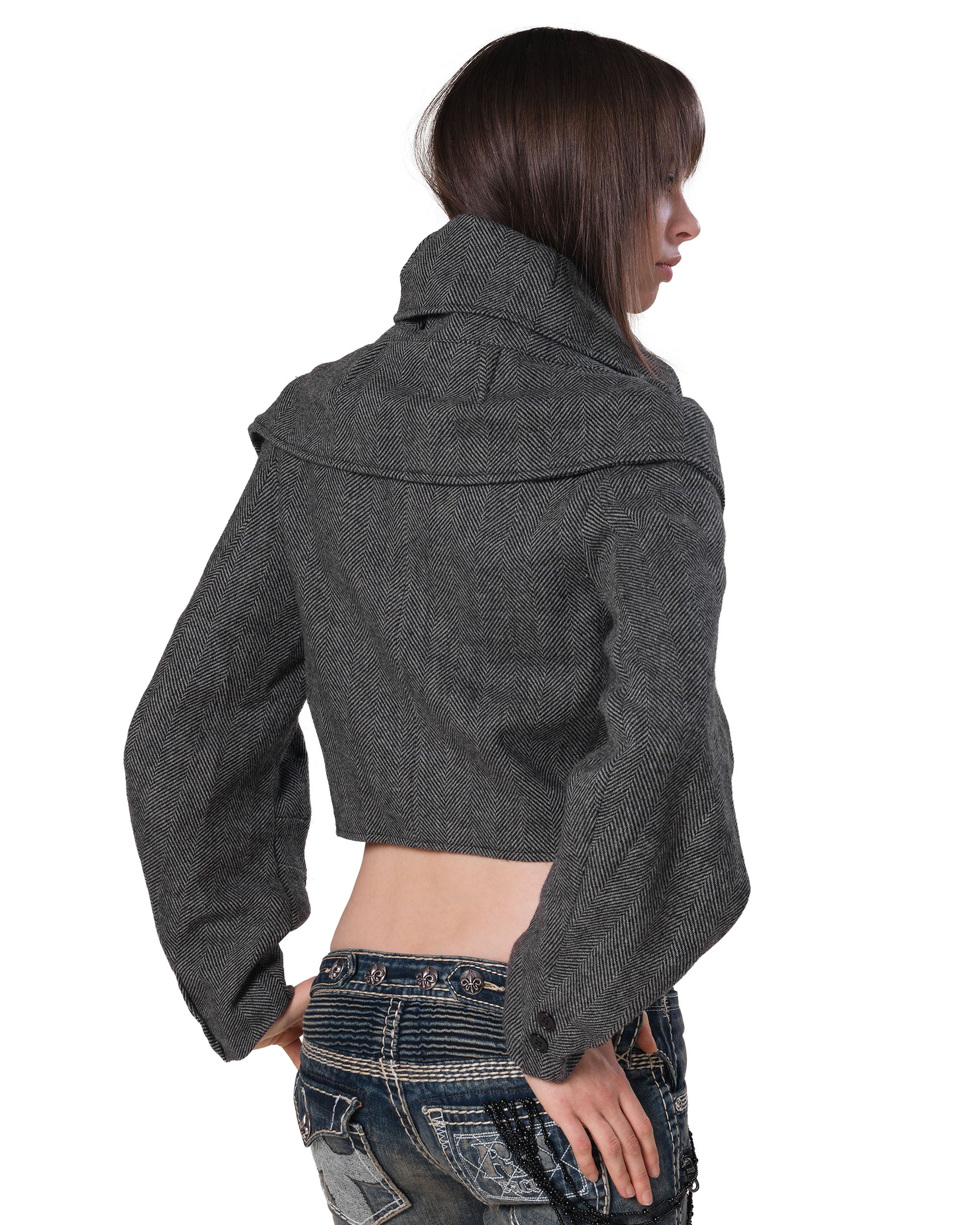Herringbone Transformer Jacket - Image 7