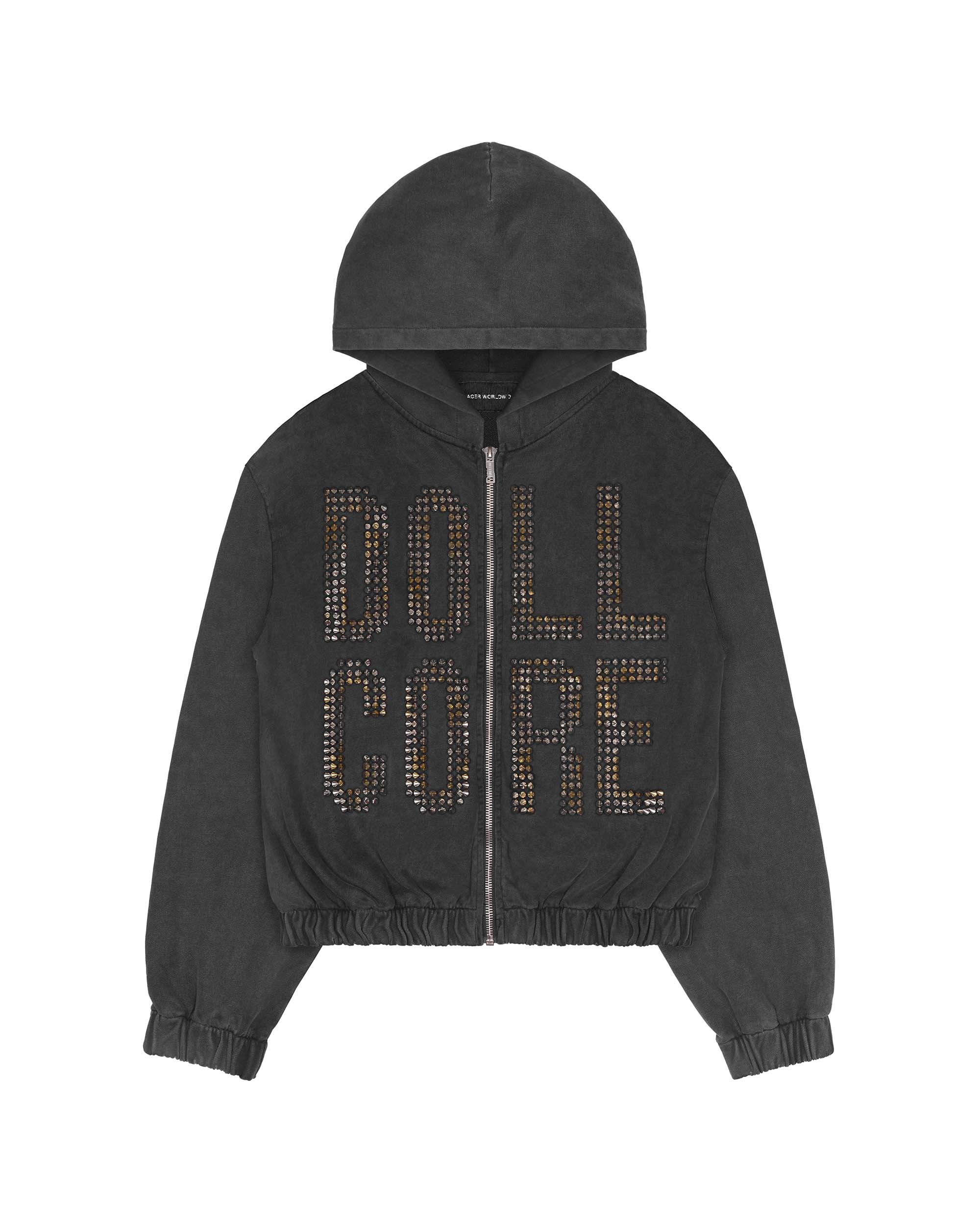 Doll Core Black Spike Hoodie - Image 3