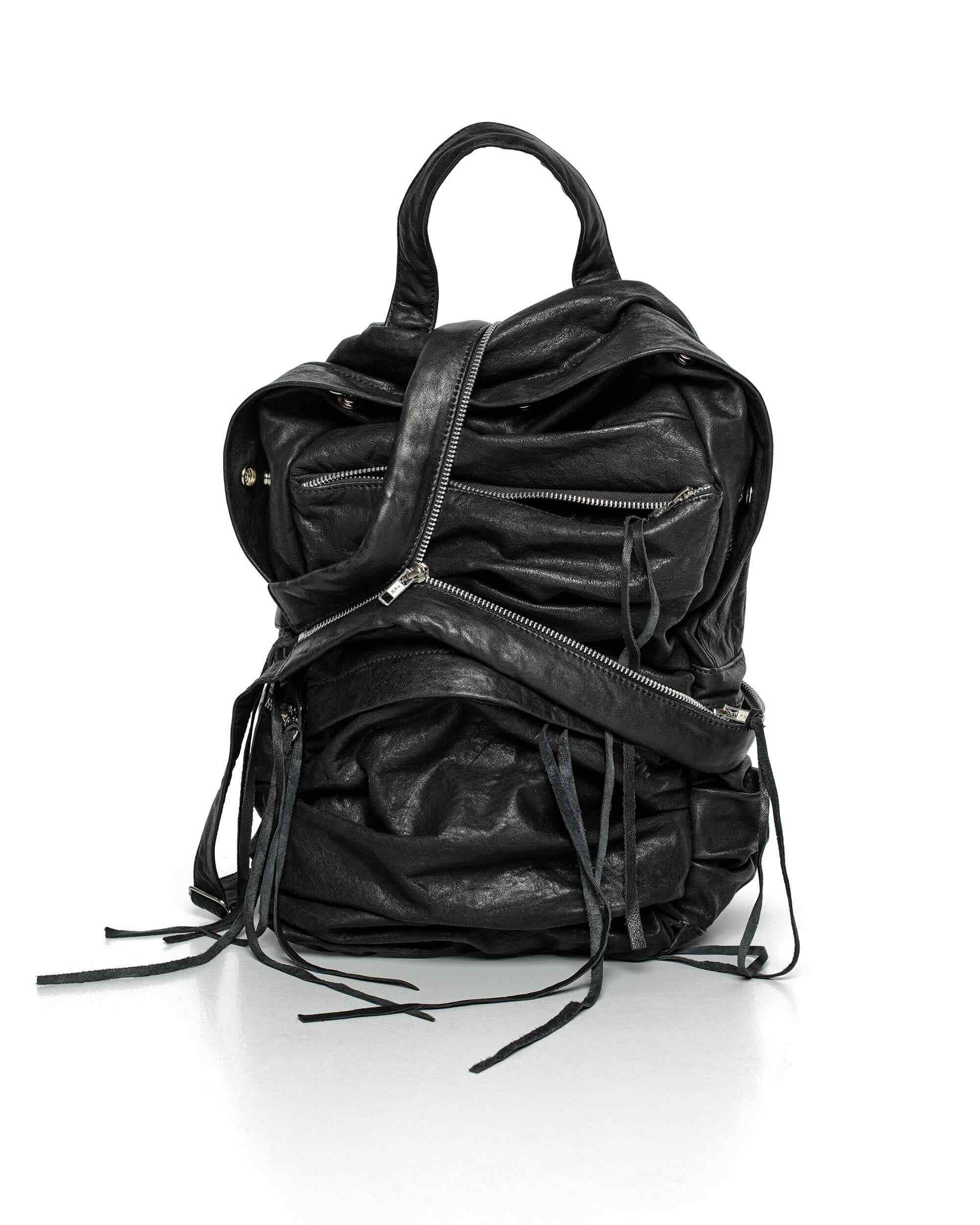 Split Strap Leather Backpack - Image 3