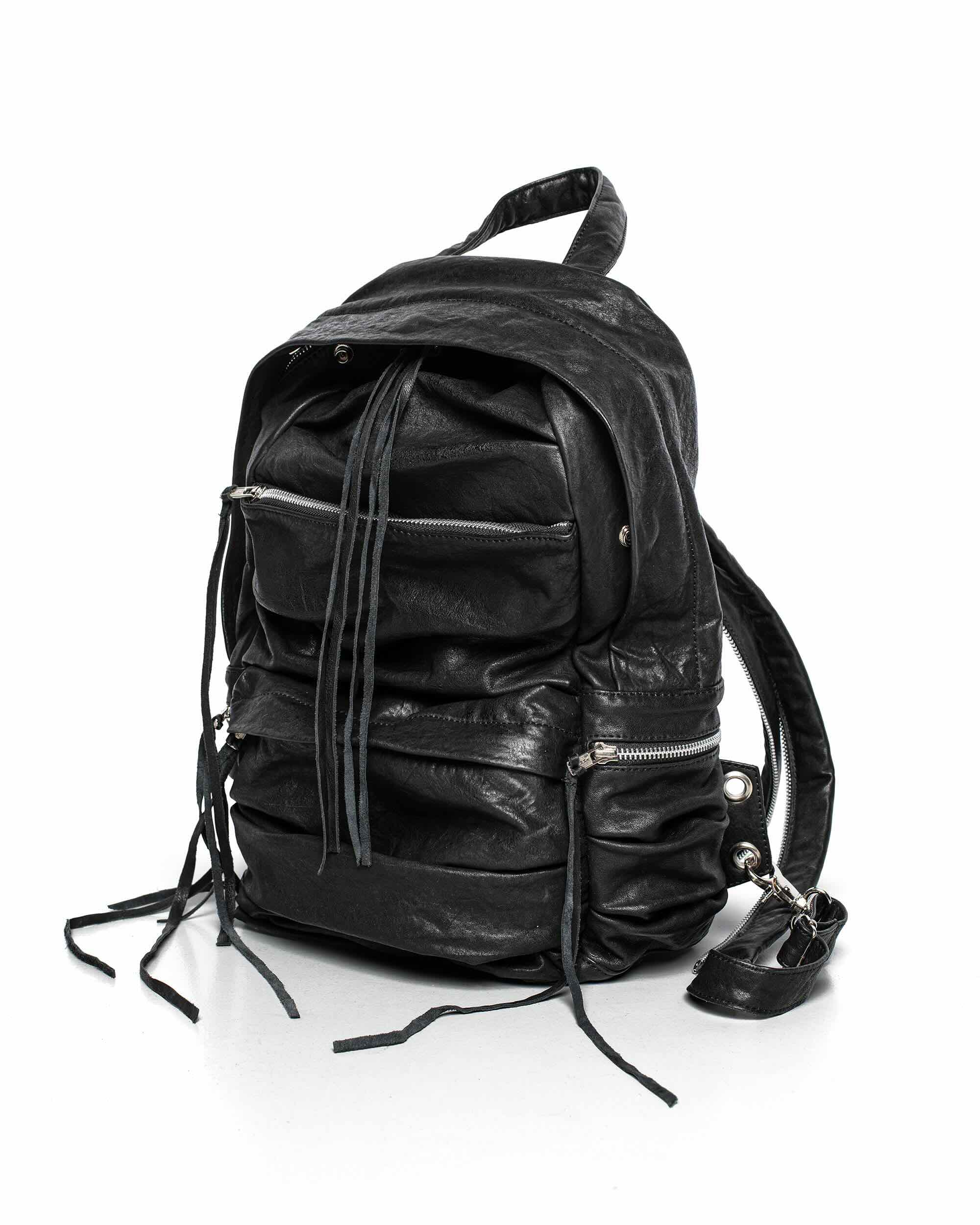 Split Strap Leather Backpack - Image 5