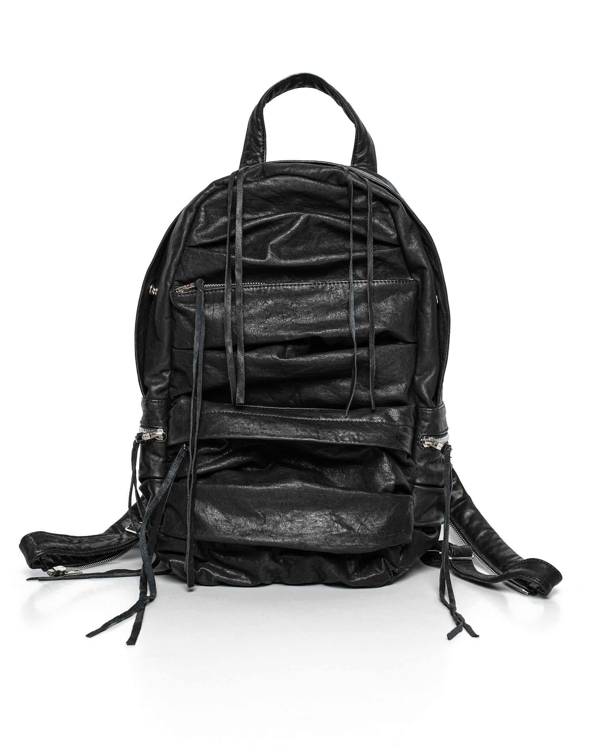 Split Strap Leather Backpack - Image 9