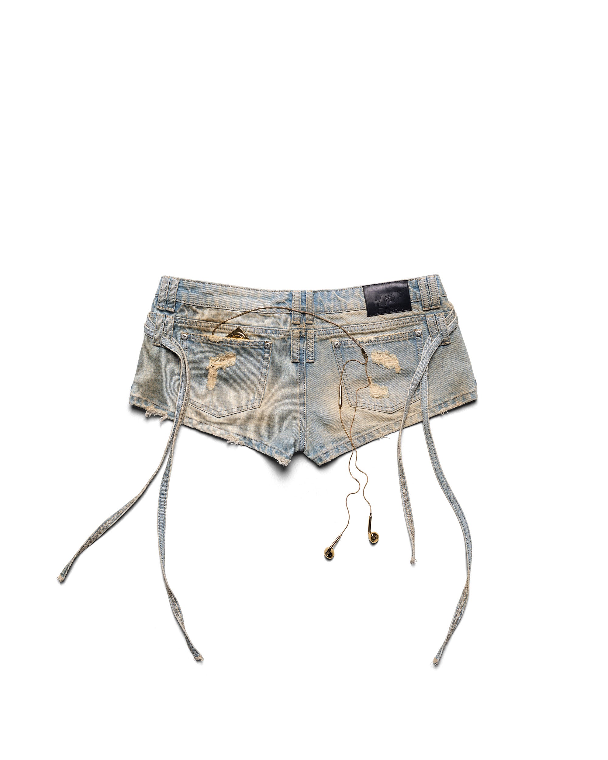 Micro Denim Transformer Shorts - Image 7