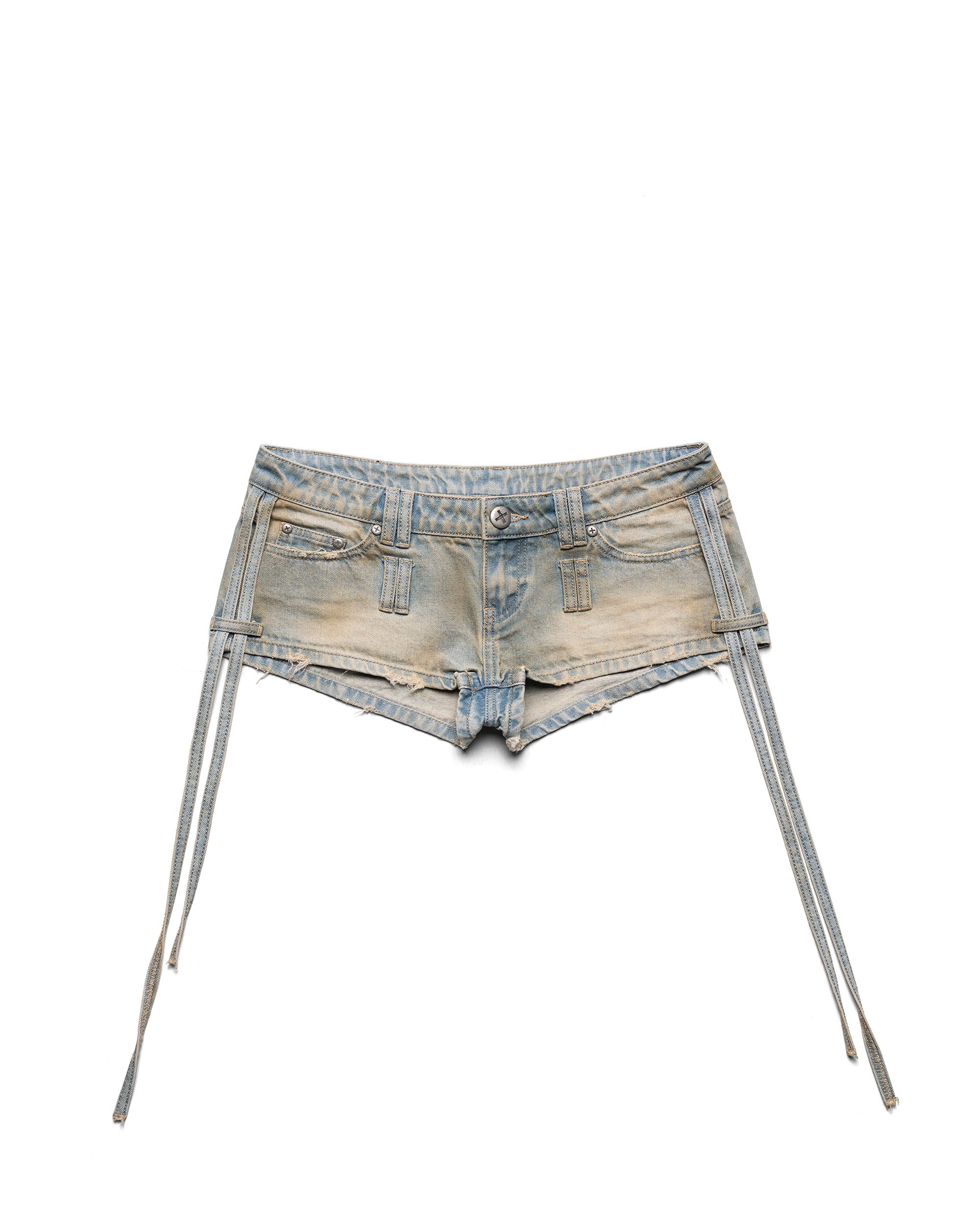 Micro Denim Transformer Shorts - Image 8
