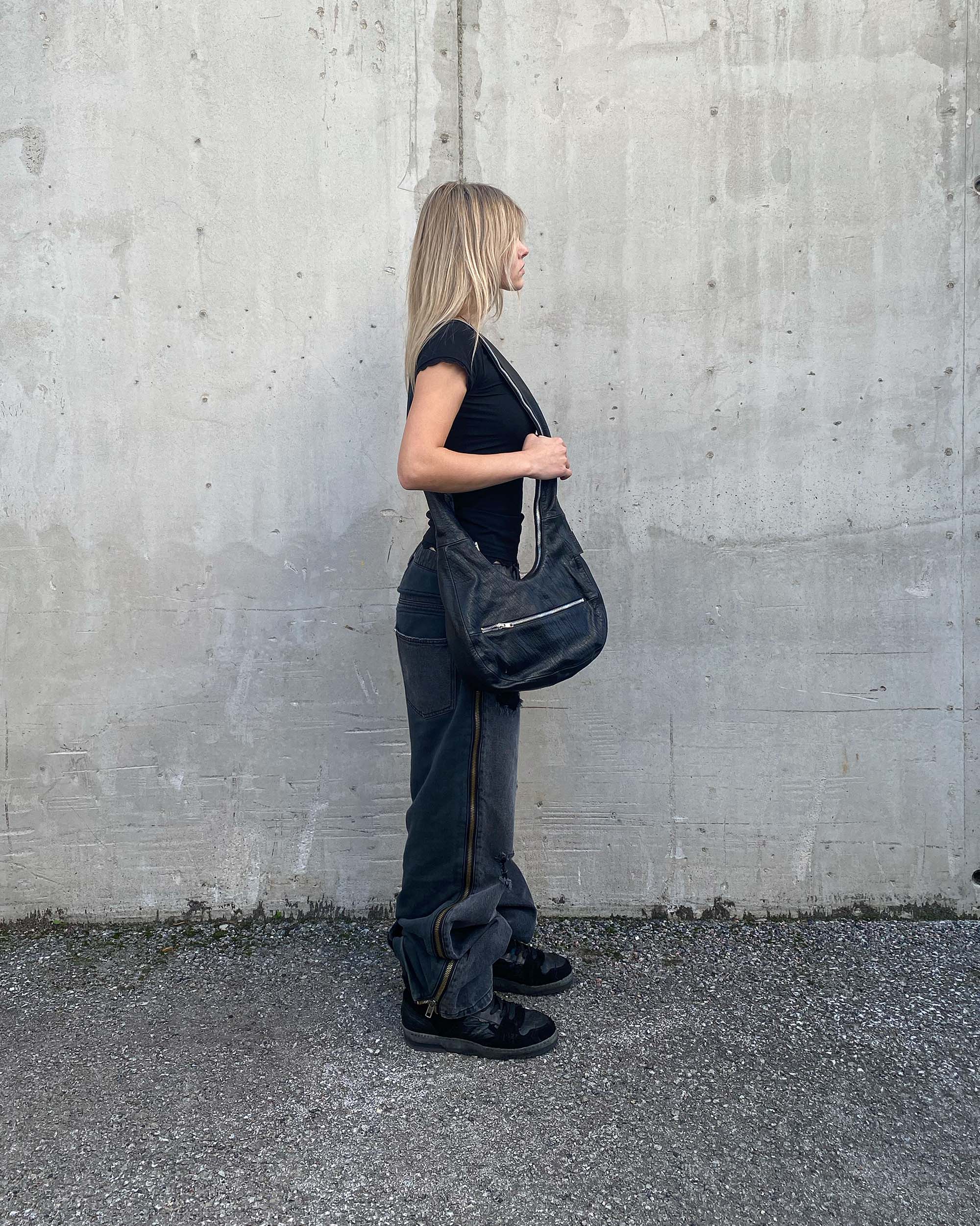 Zip Leather Bag - Image 4