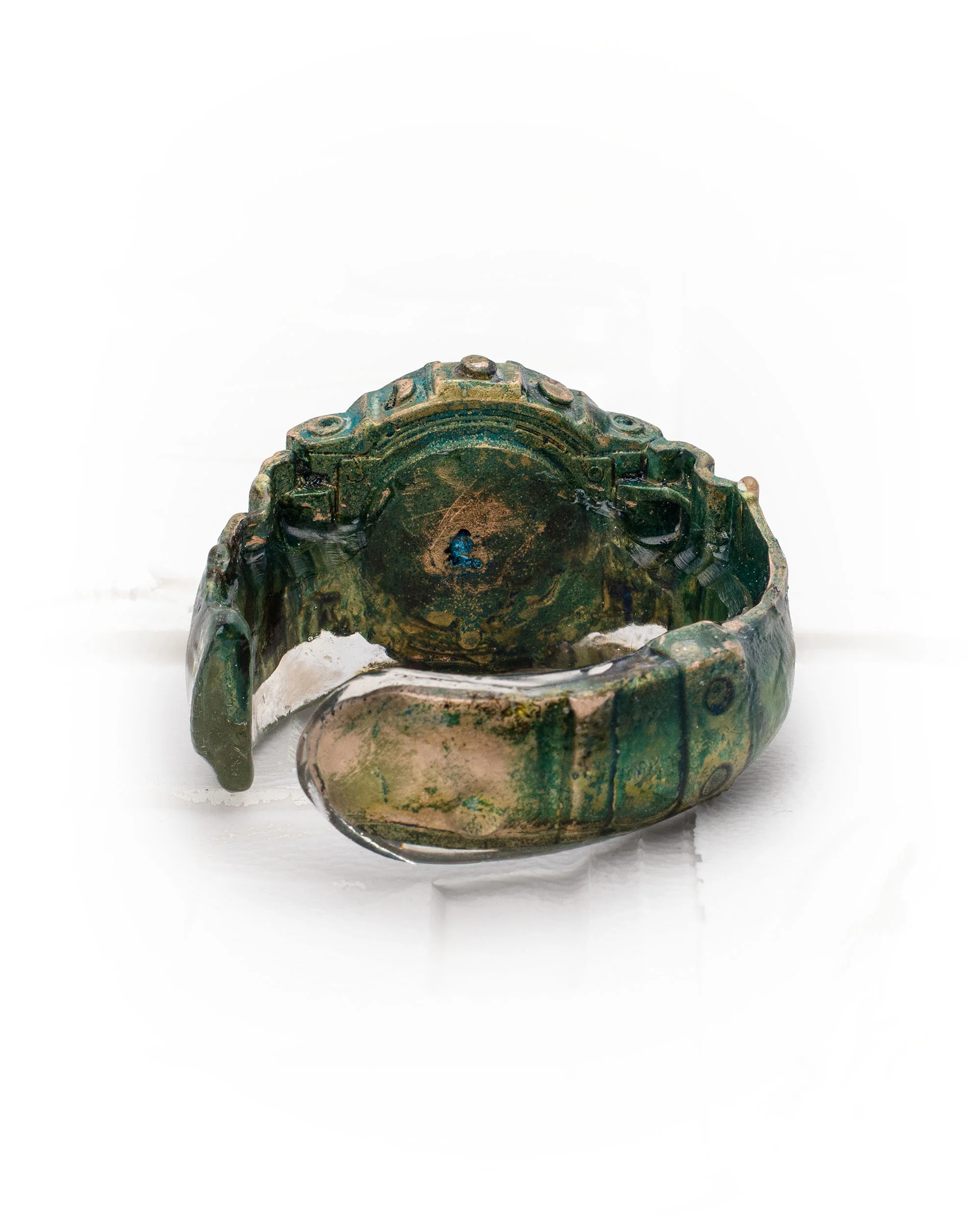 Oxidized Bronze Watch Bracelet - Image 3
