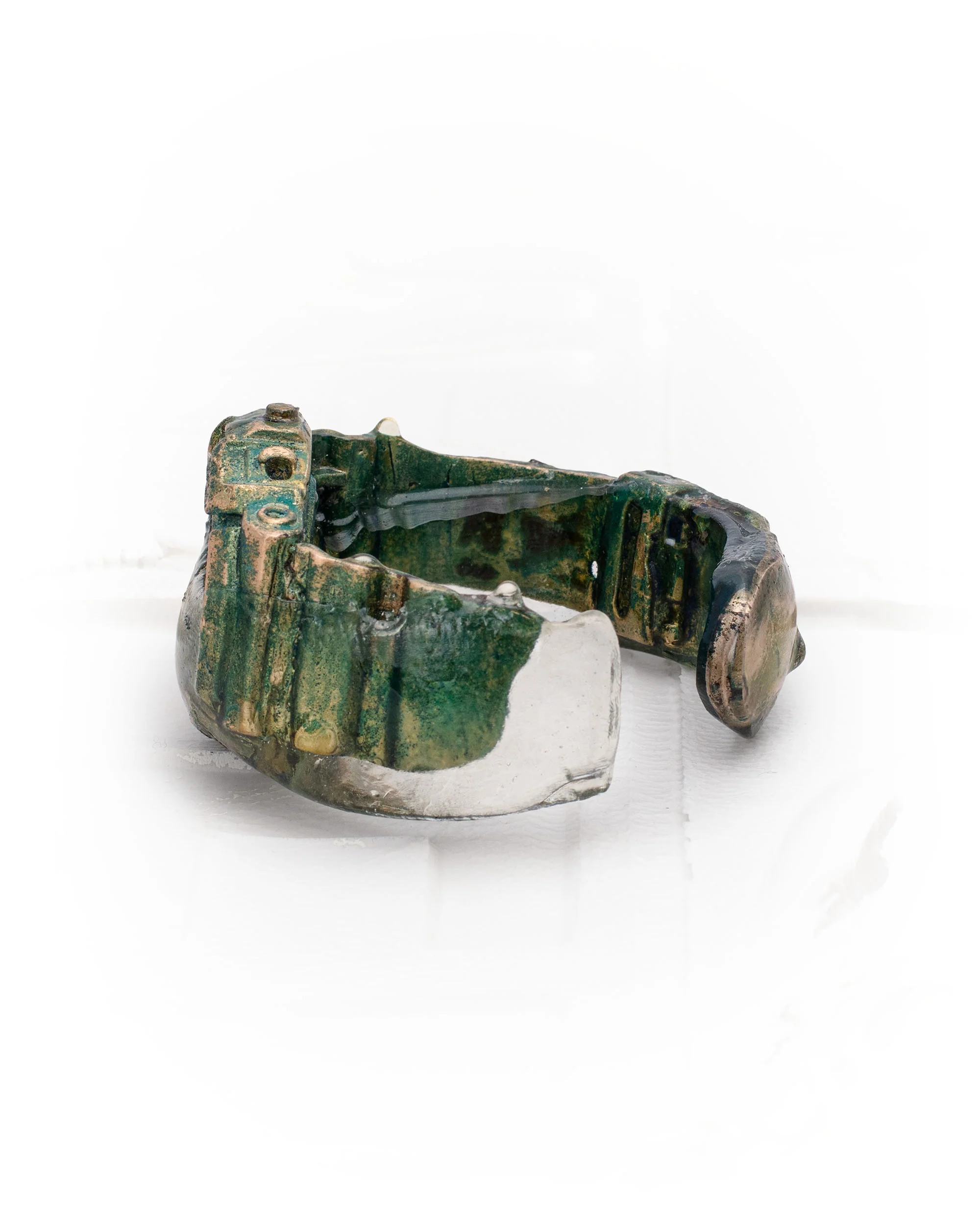Oxidized Bronze Watch Bracelet - Image 4