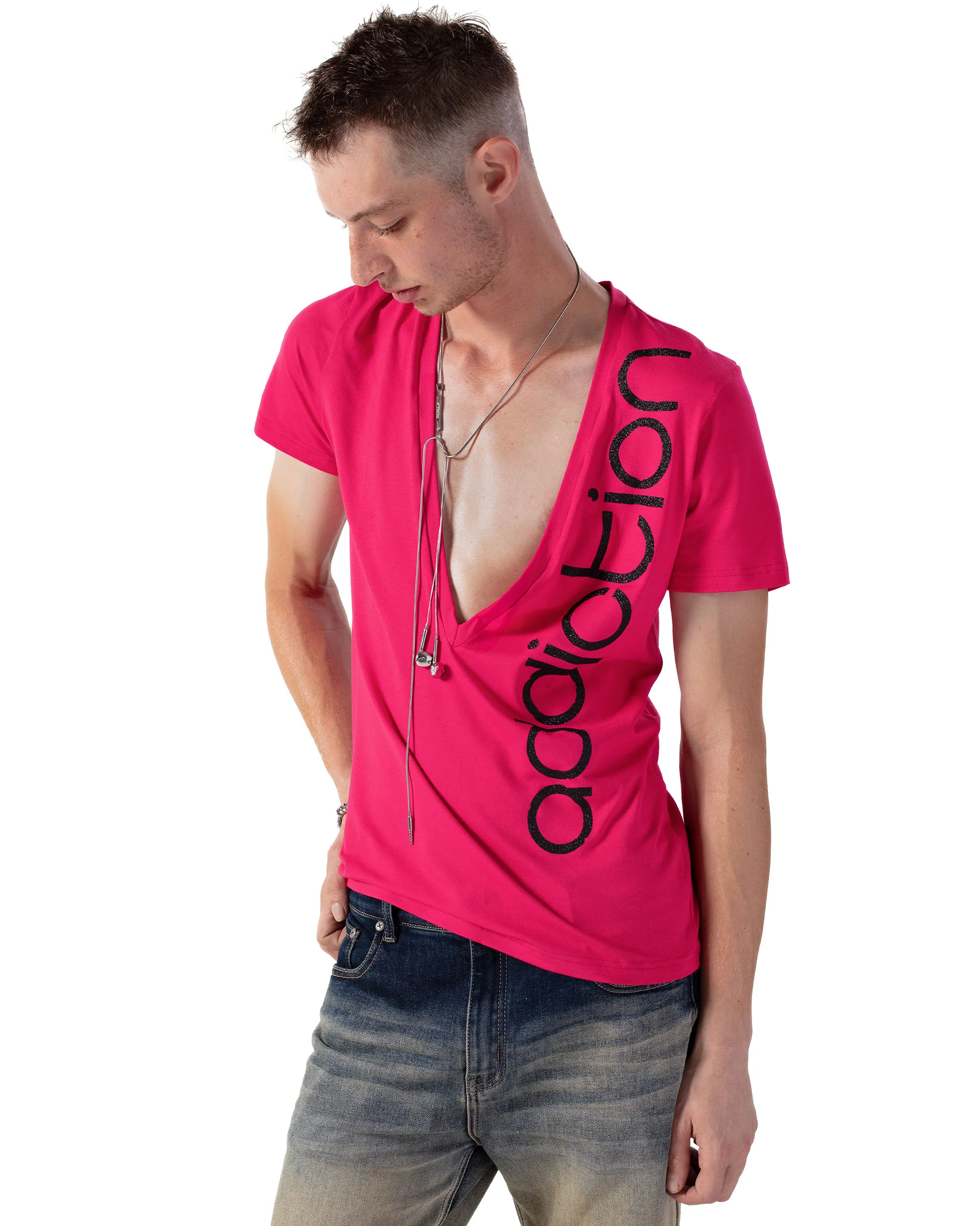 Pink Addiction V-Neck - Image 2
