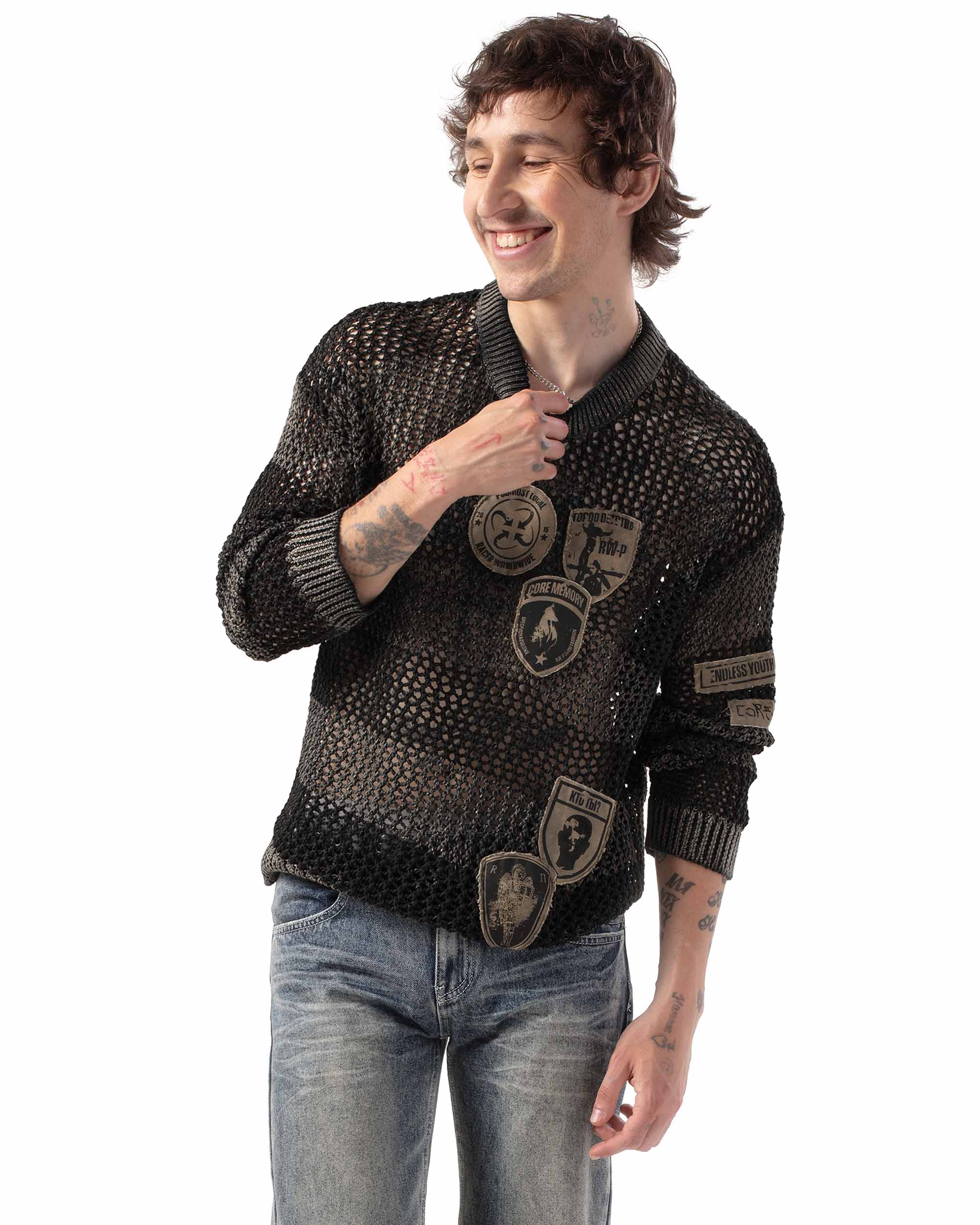 Racer x Podmost Net Sweater - Image 4