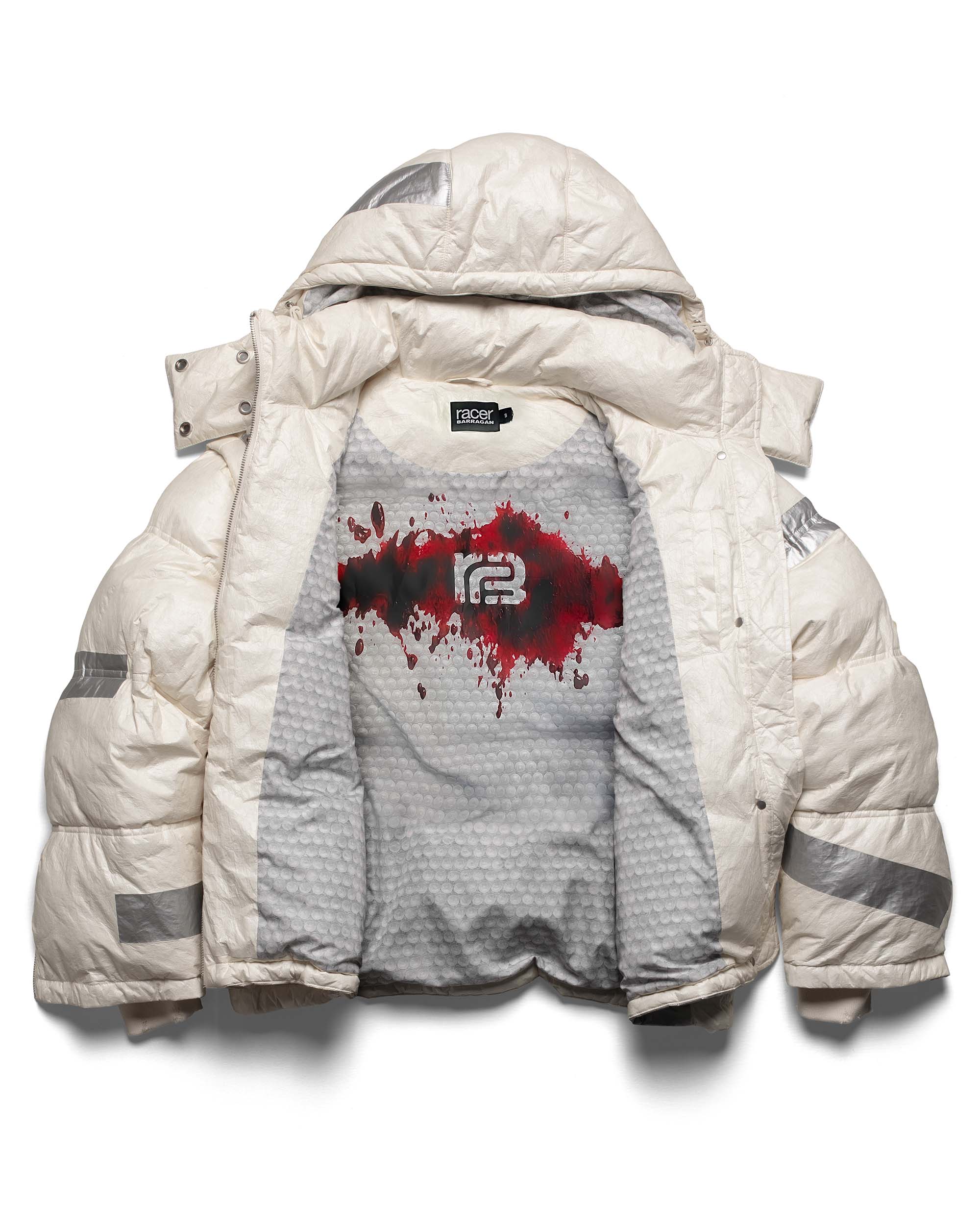 Racer x Barragán Taped Puffer Jacket - Image 5