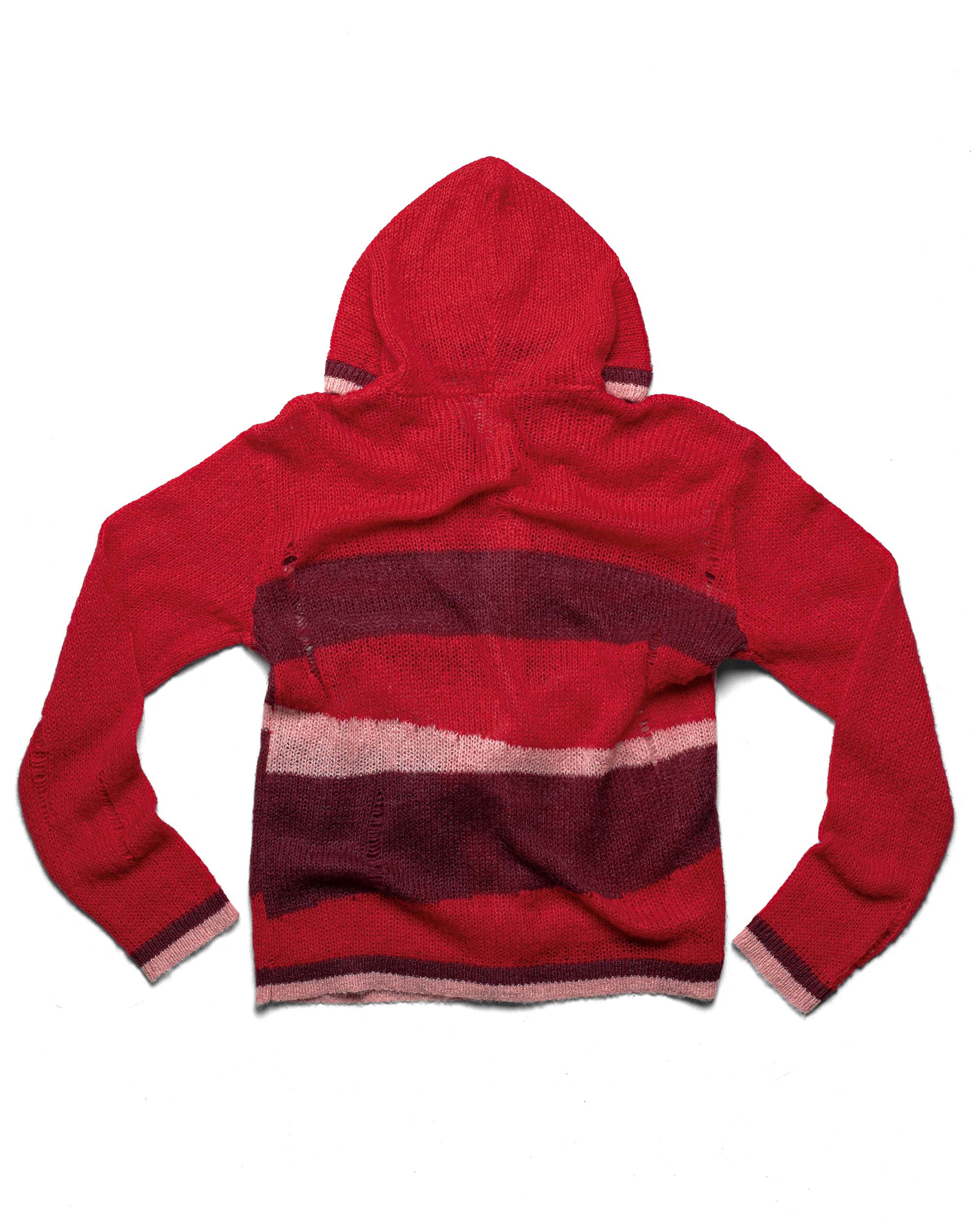 Red Hooded Cardigan - Image 6